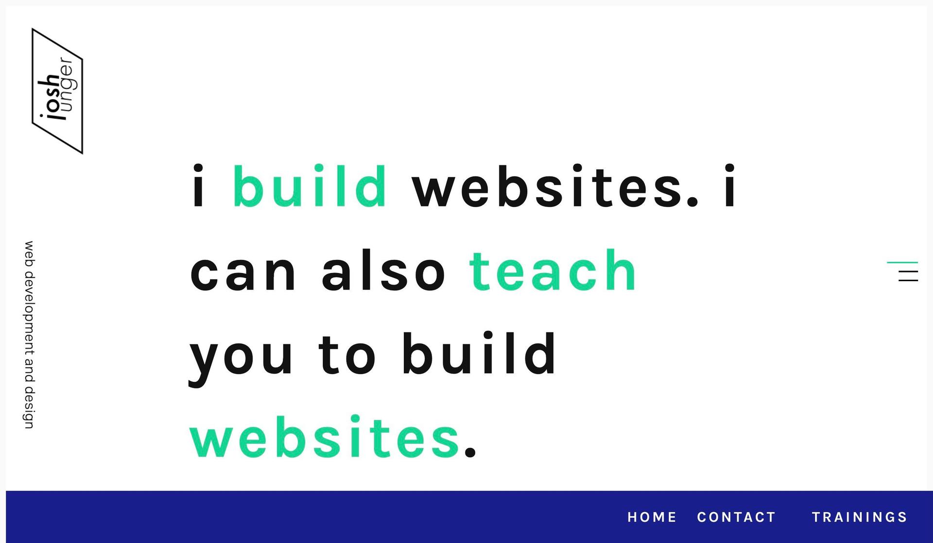 Josh Unger Design-web developer portfolios