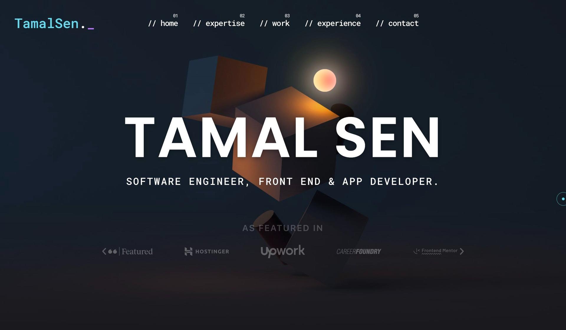 Tamal Sen-web developer portfolios