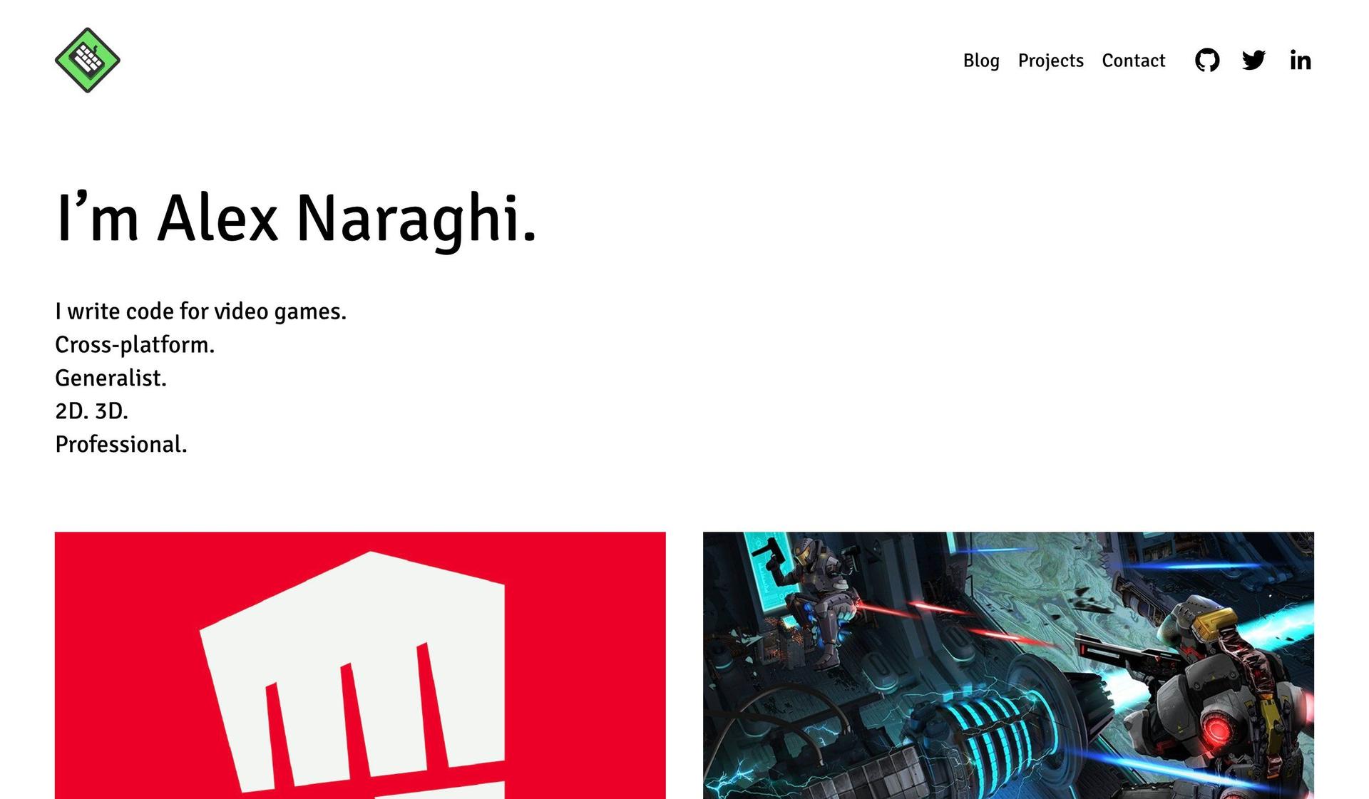 Alex Naraghi-resume website examples