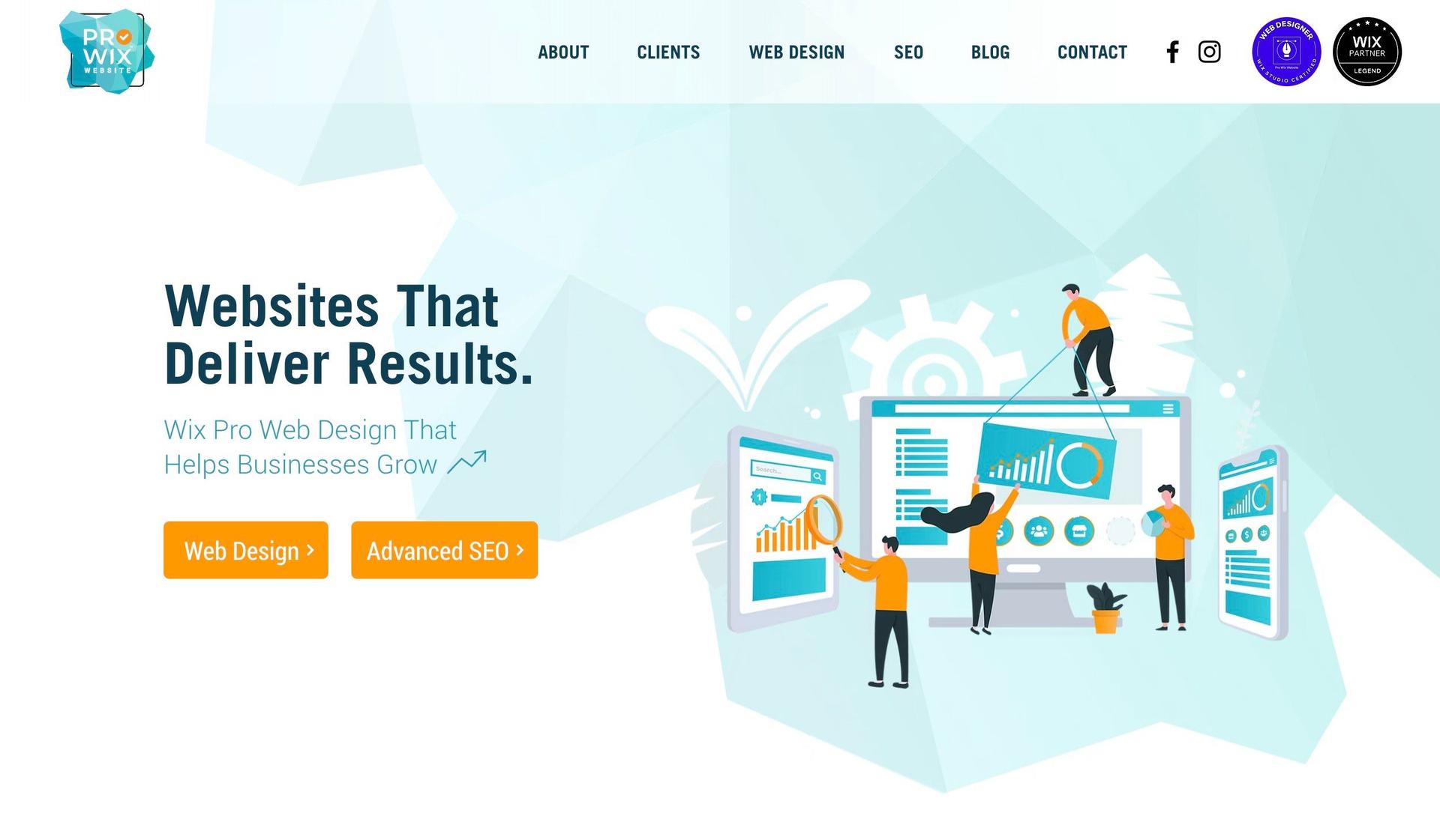 Pro Wix Website-web developer portfolios