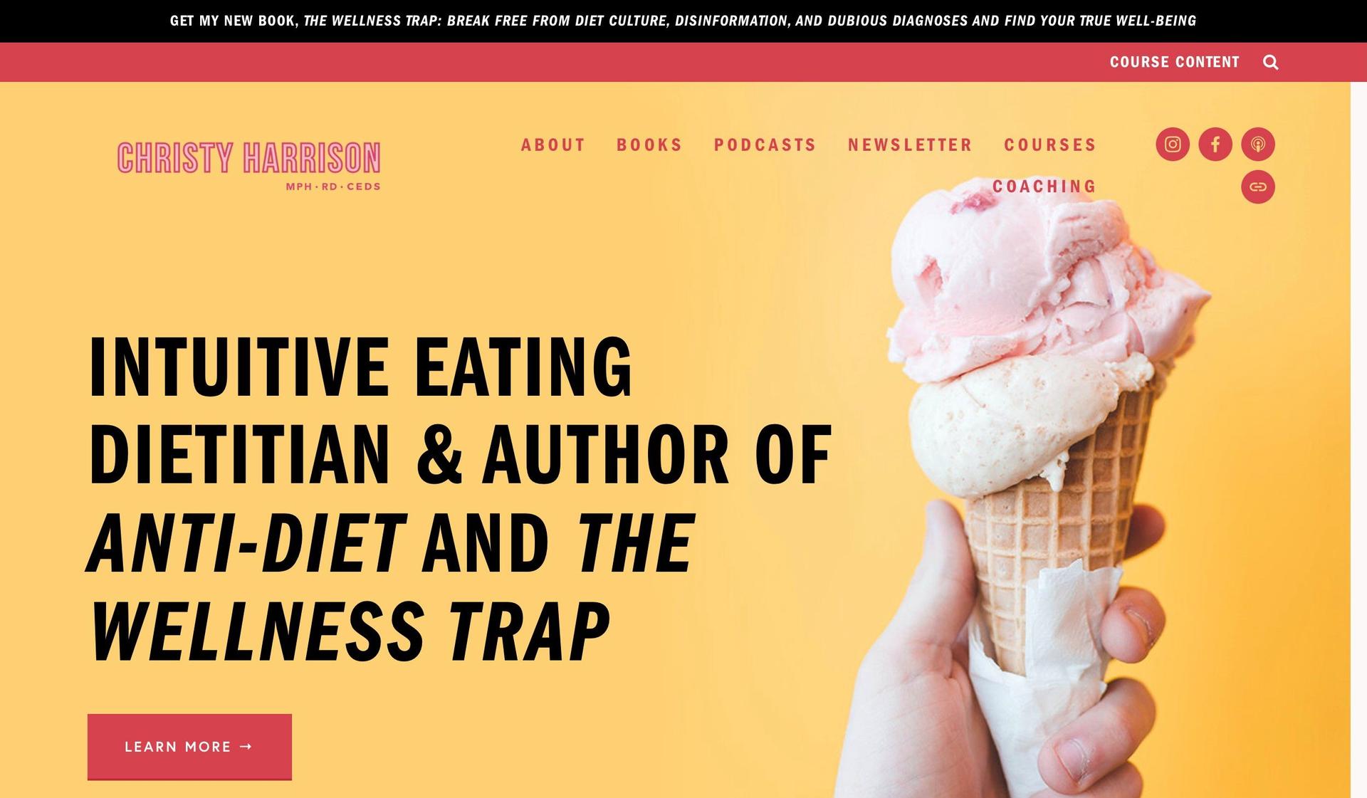 Christy Harrison-dietitian website examples