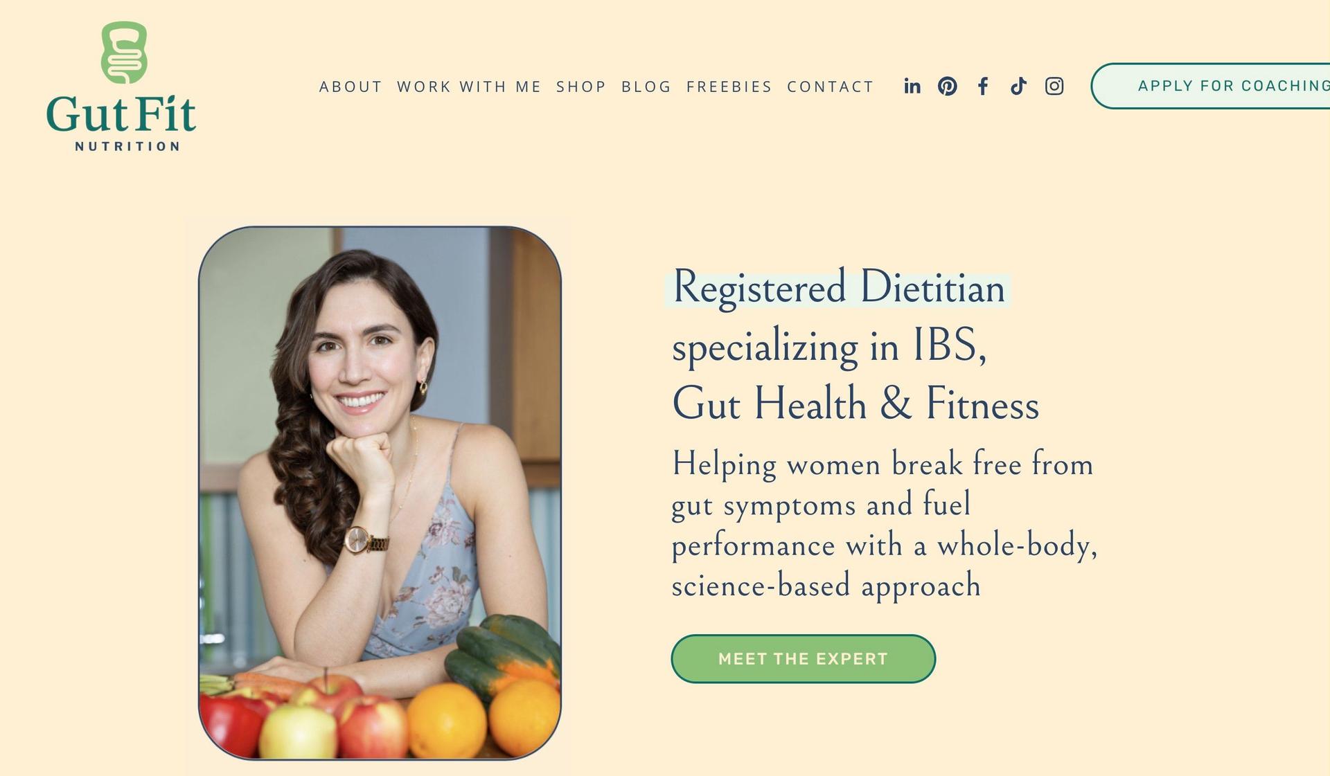 Leigh Merotto-dietitian website examples
