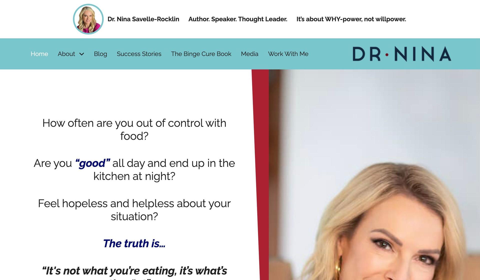 Dr. Nina Inc-dietitian website examples