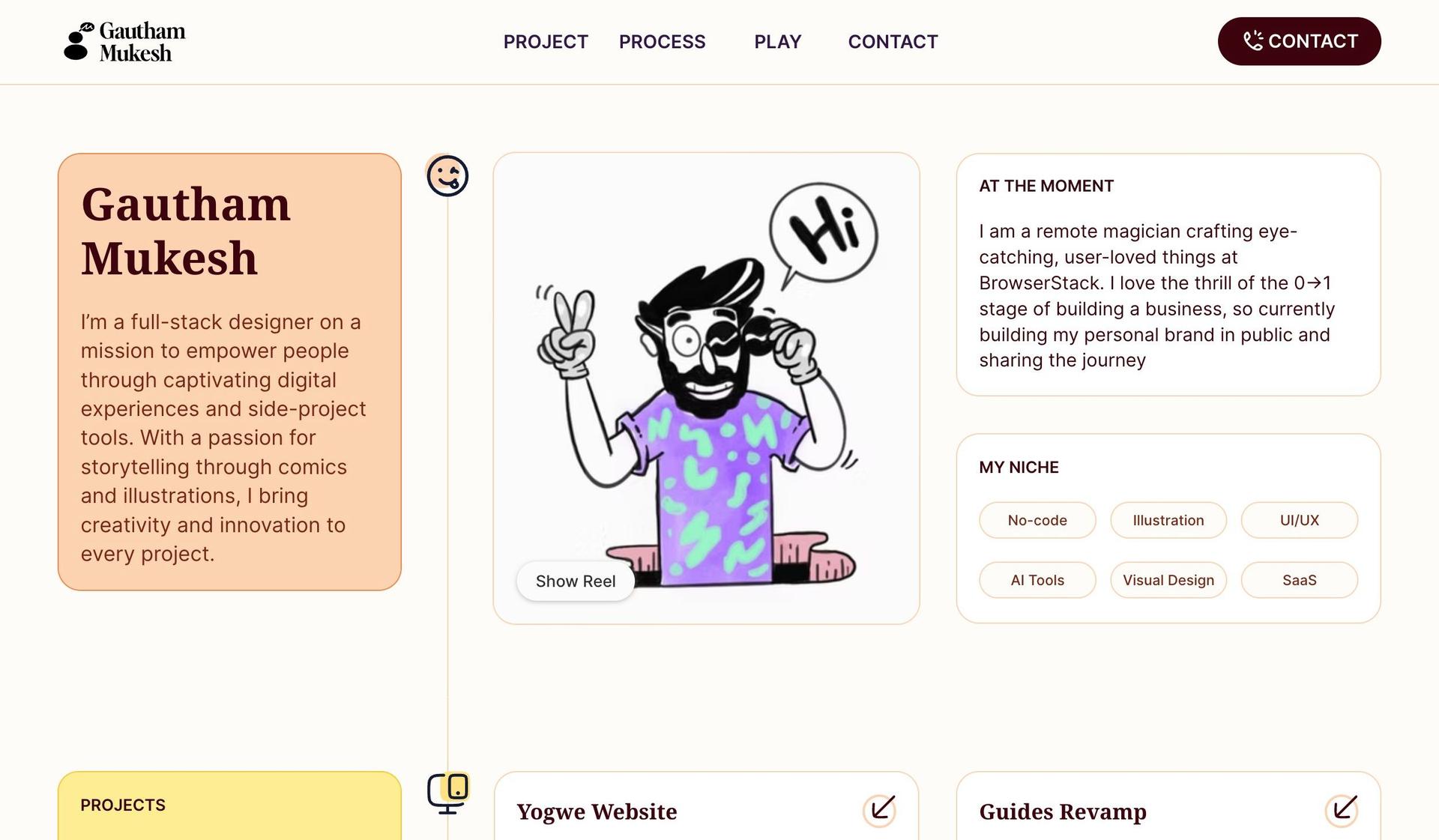 Gautham Mukesh-ux portfolio examples