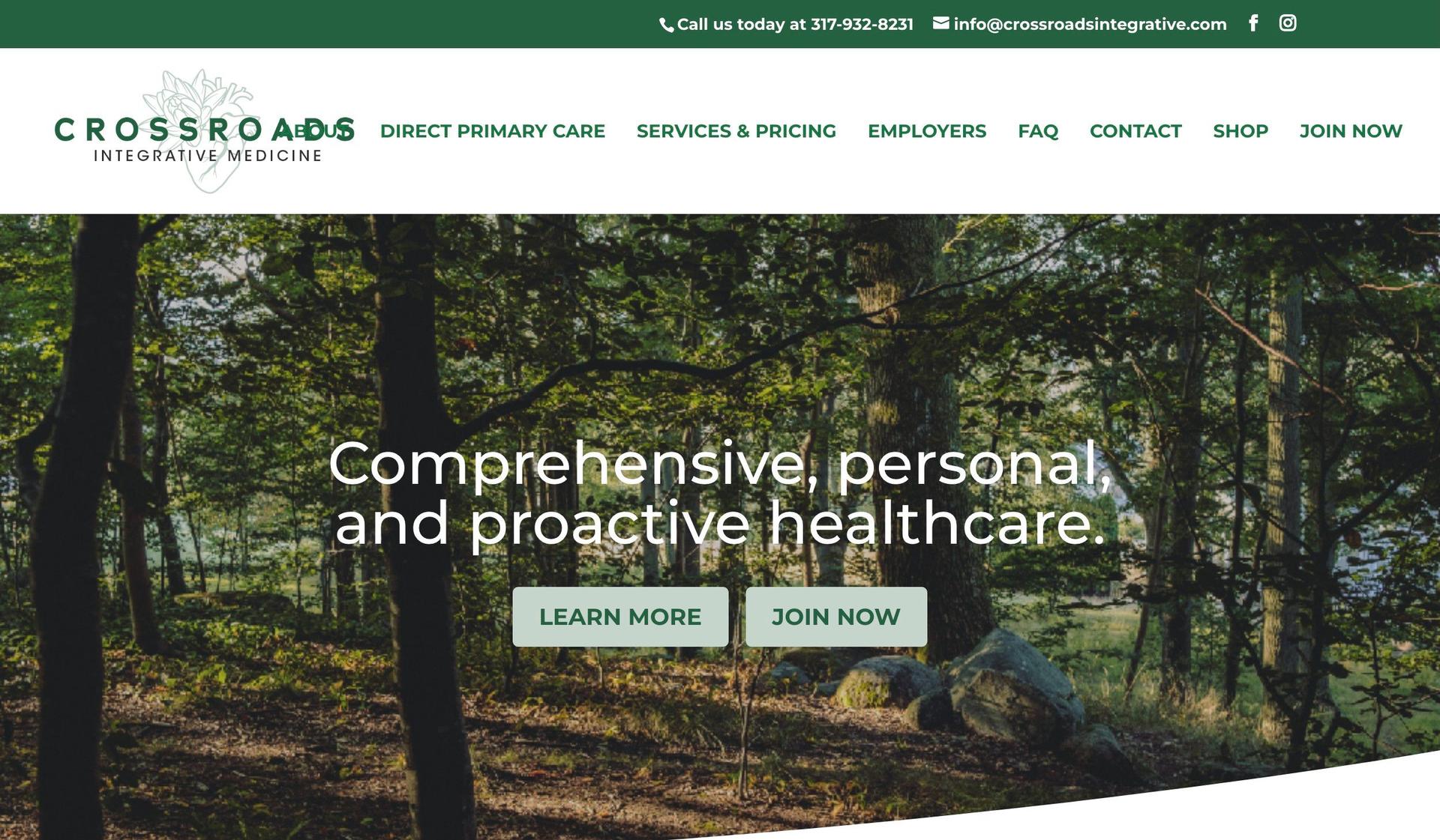 Crossroads Integrative Health-healthcare websites