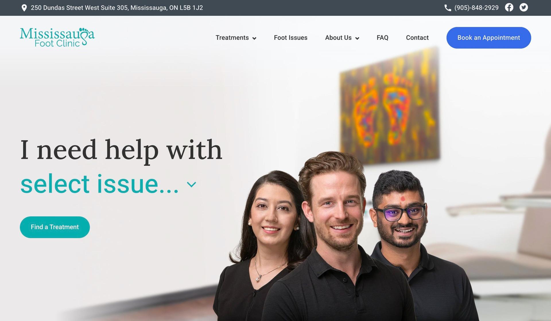 Mississauga Foot Clinic-healthcare websites
