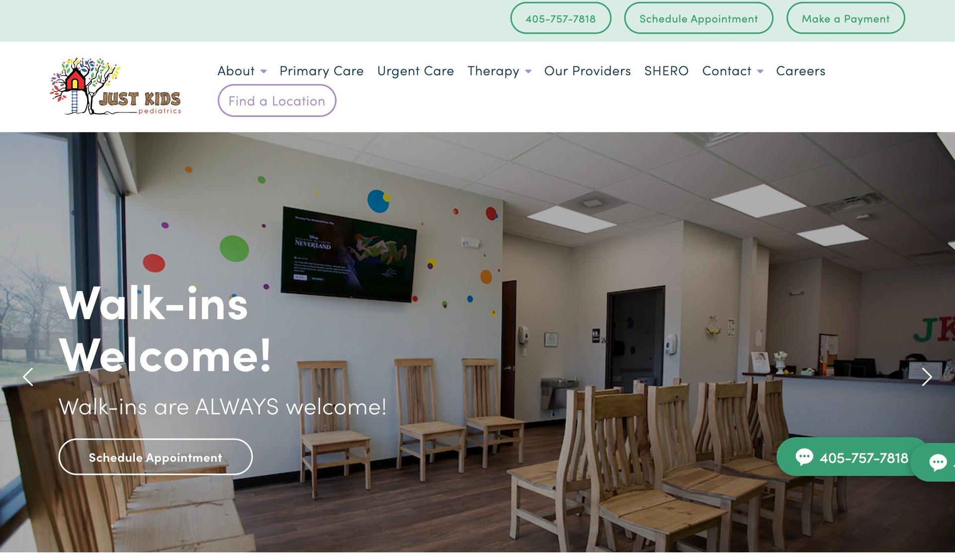 Just Kids Pediatrics-healthcare websites