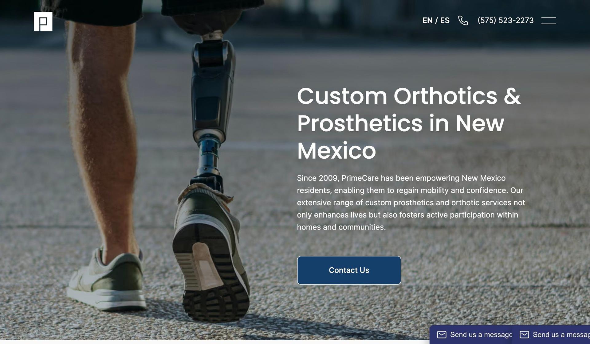 PrimeCare Prosthetics-healthcare websites