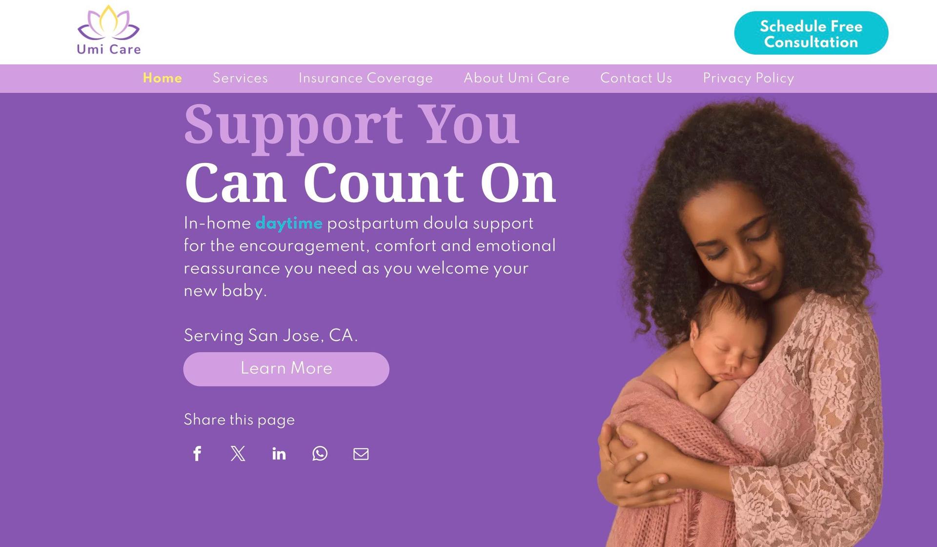 My Umi Care-healthcare websites