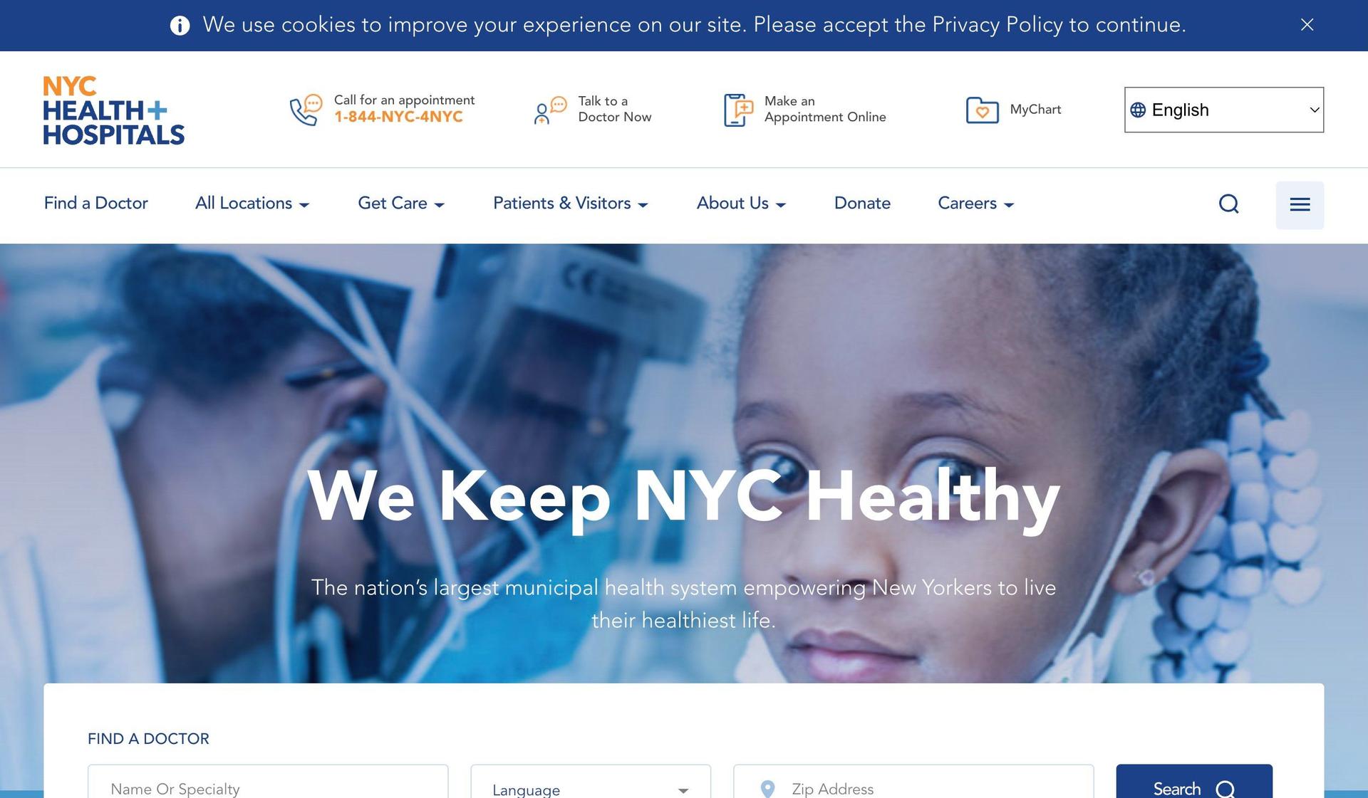 NYC Health + Hospitals-healthcare websites