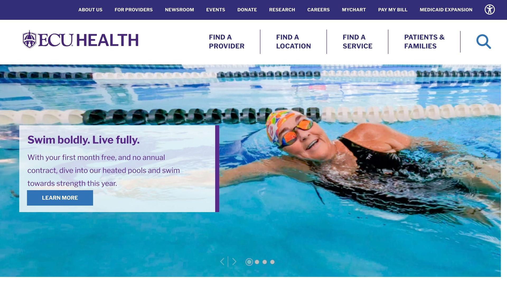 ECU Health-healthcare websites