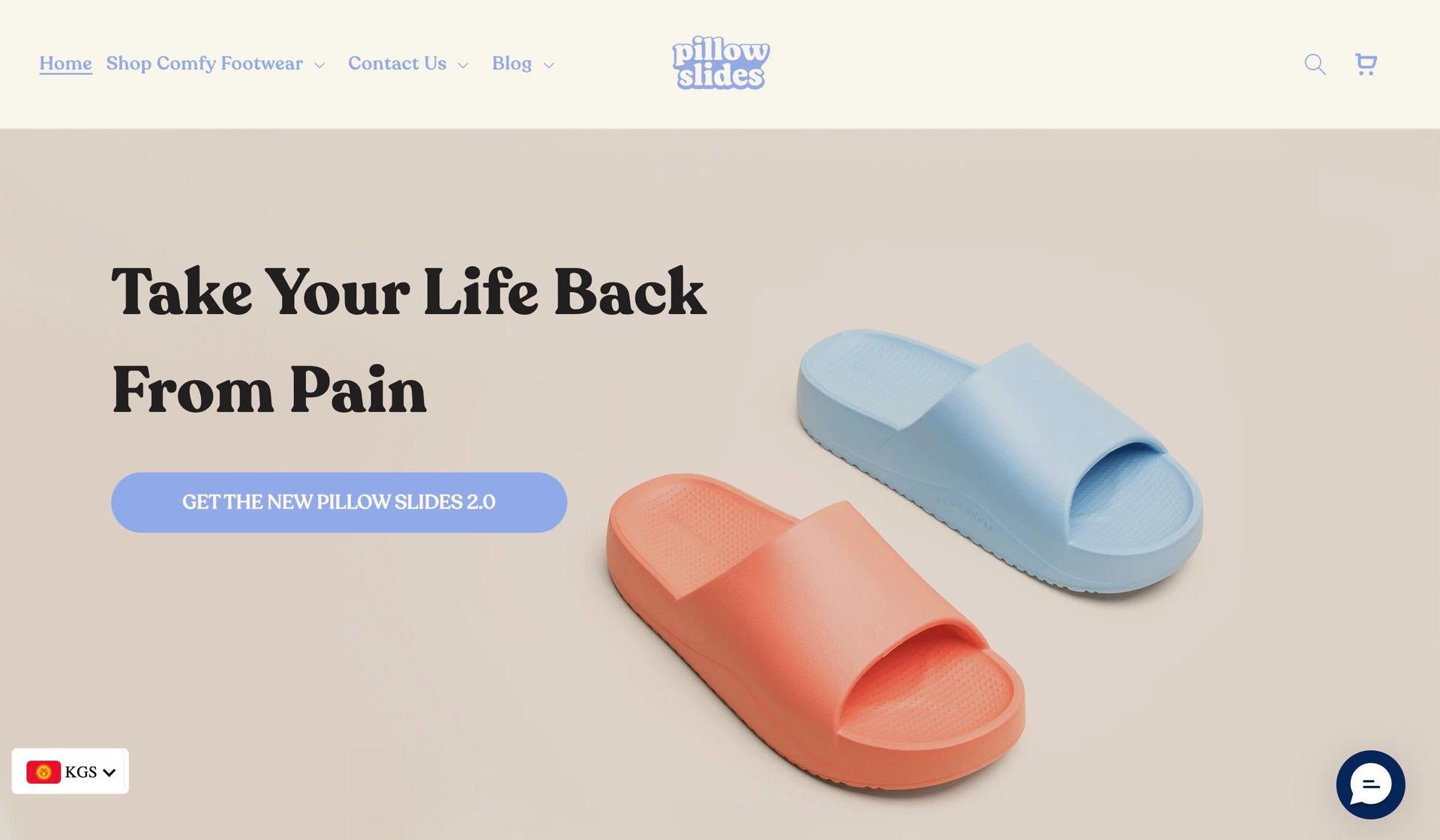 Pillow Slides-shopify dropshipping store examples