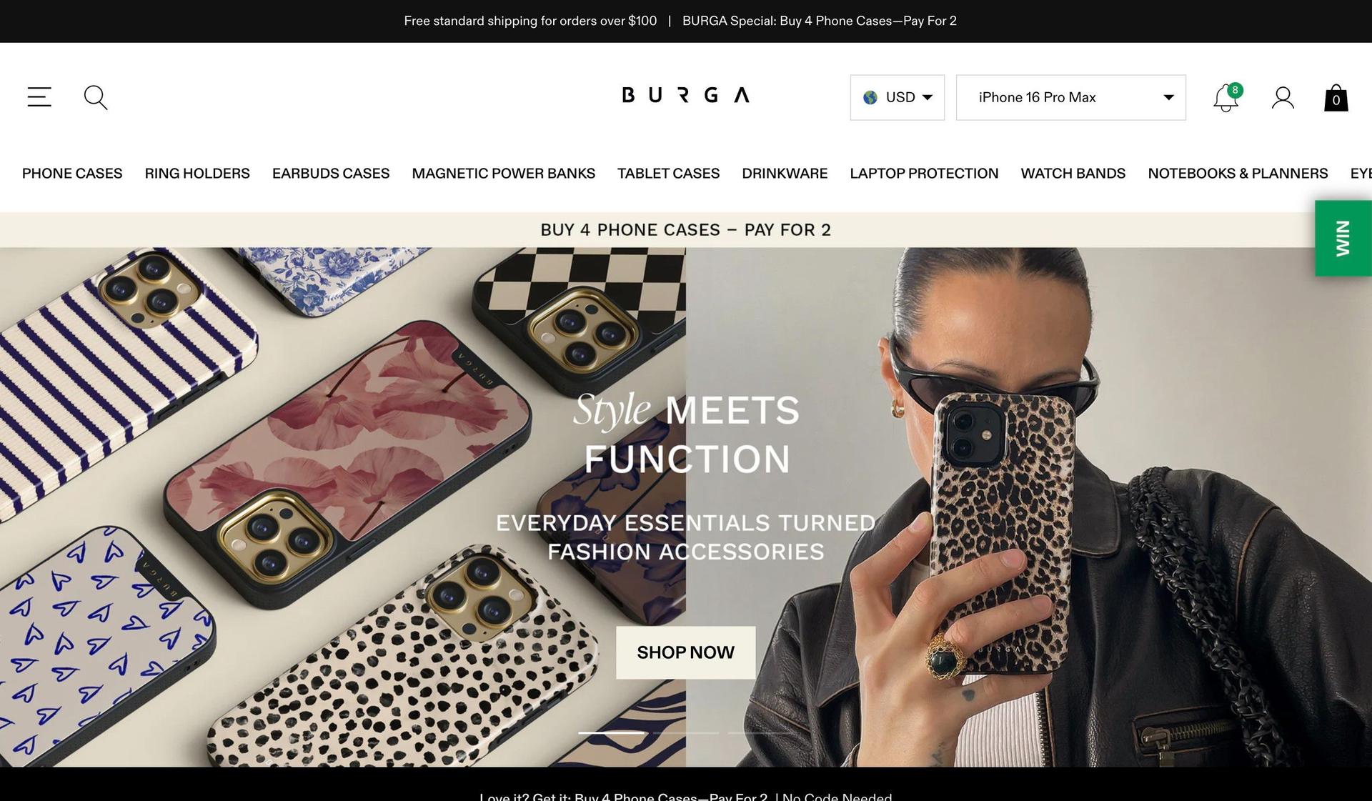 Burga-shopify dropshipping store examples