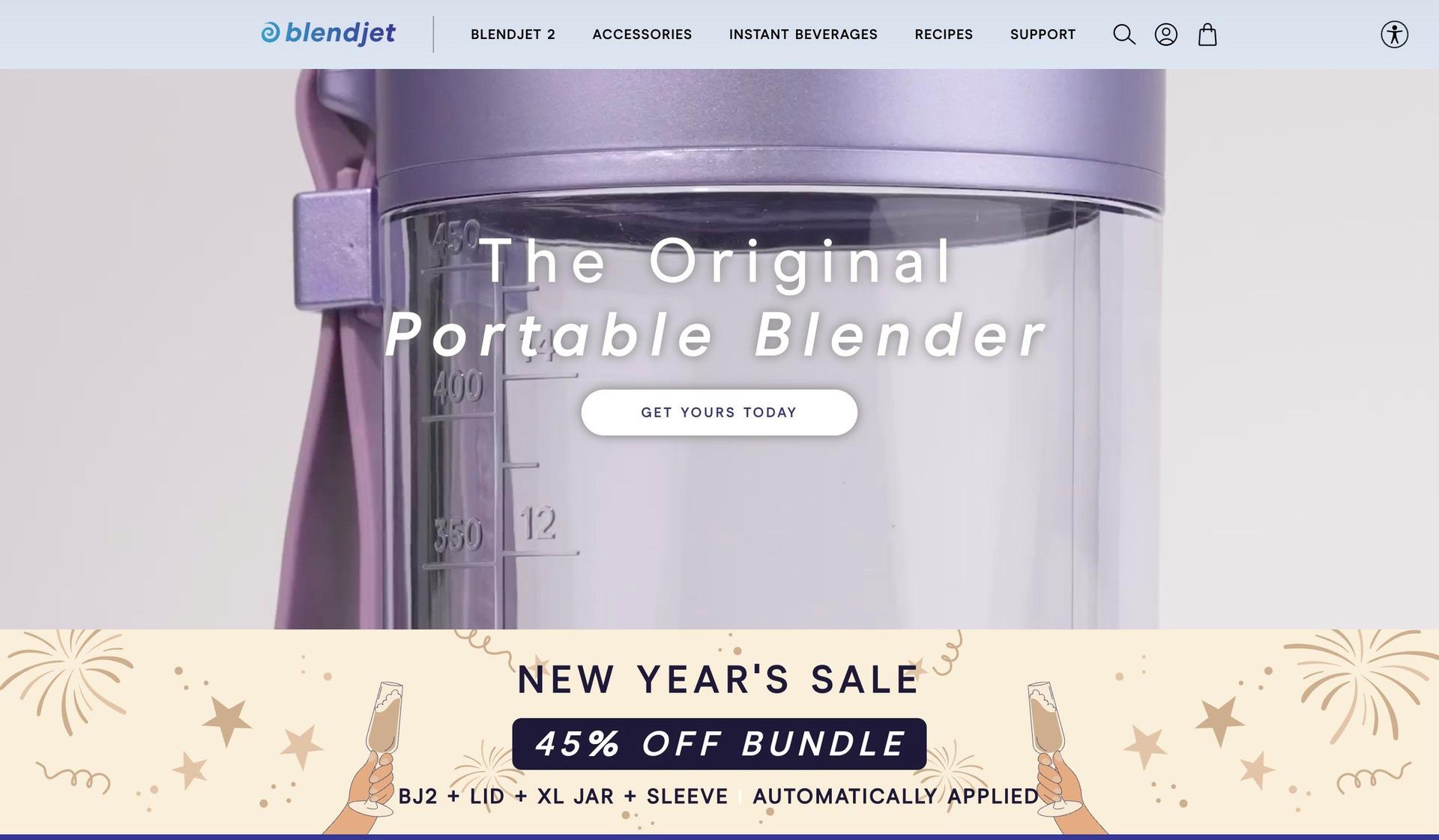 BlendJet-shopify dropshipping store examples