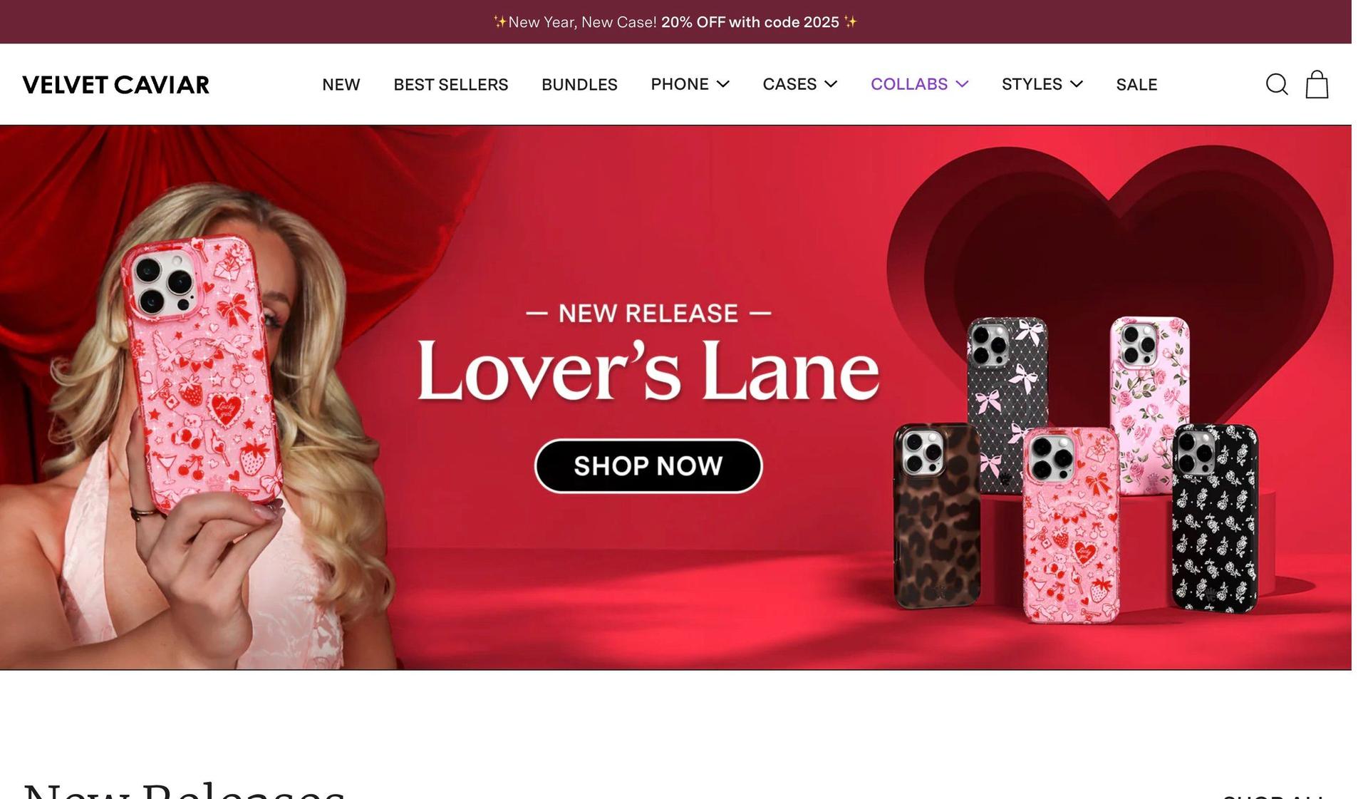 Velvet Caviar-shopify dropshipping store examples