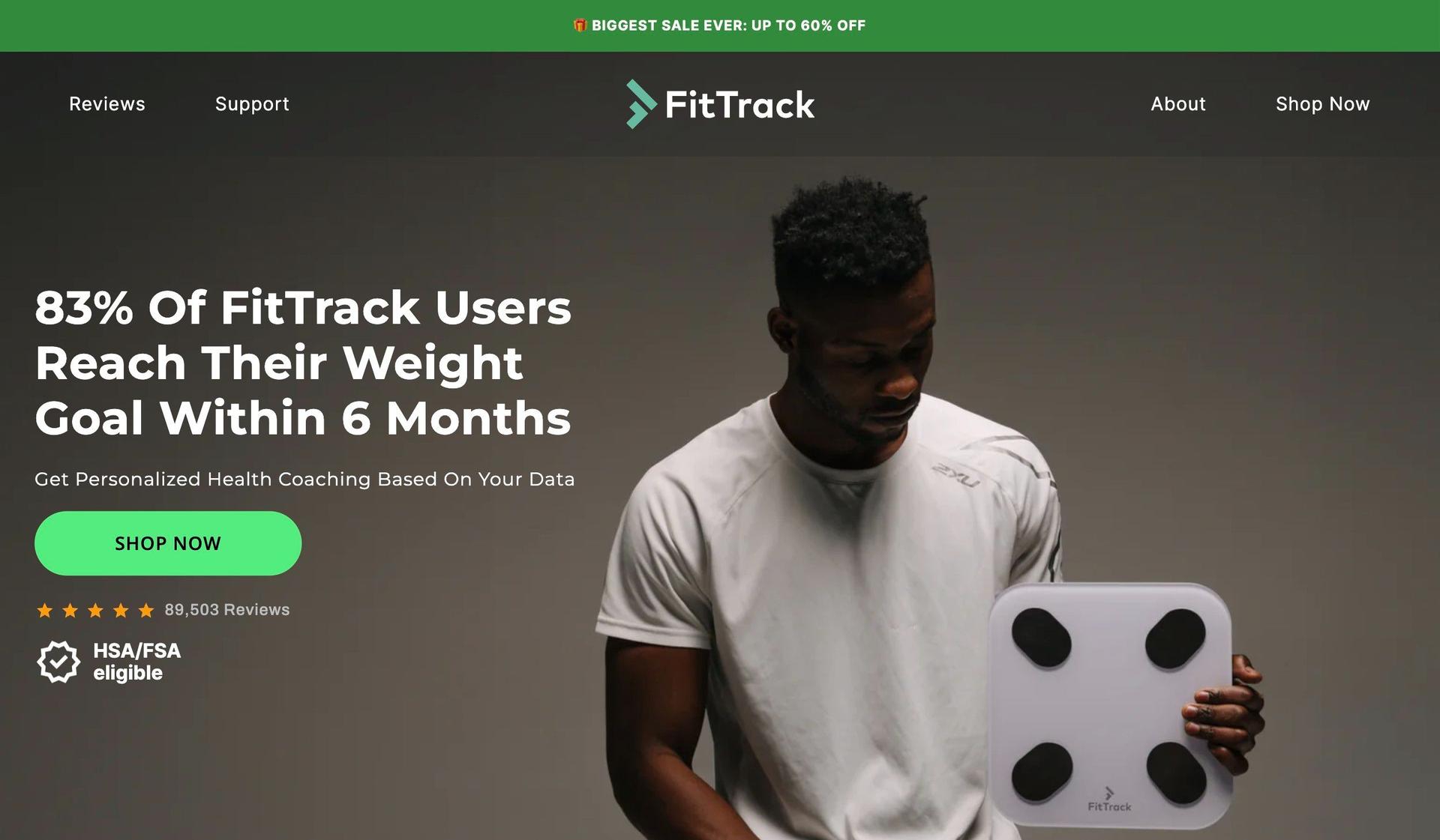 FitTrack-shopify dropshipping store examples