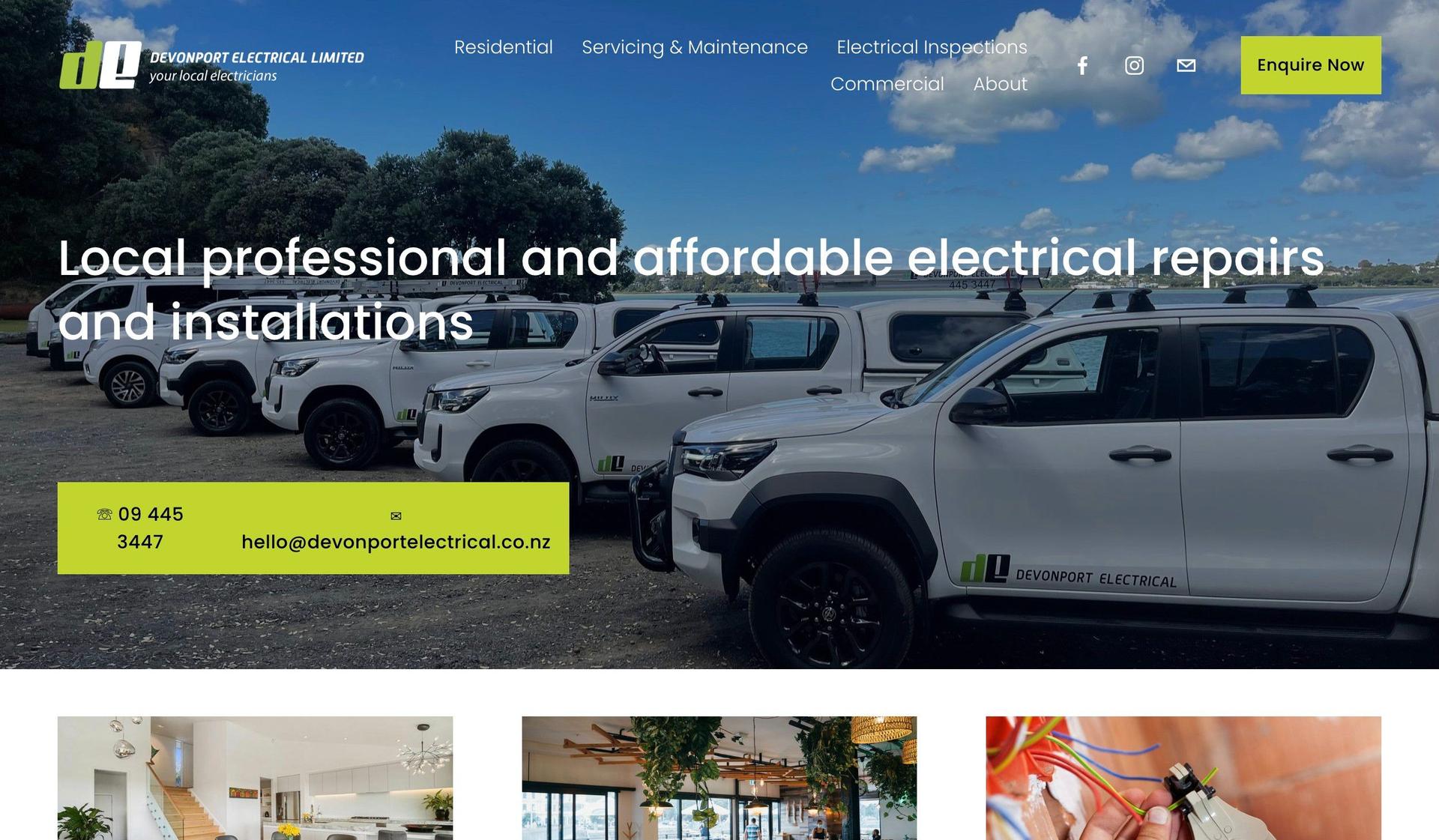 Devonport Electrical-electrician websites