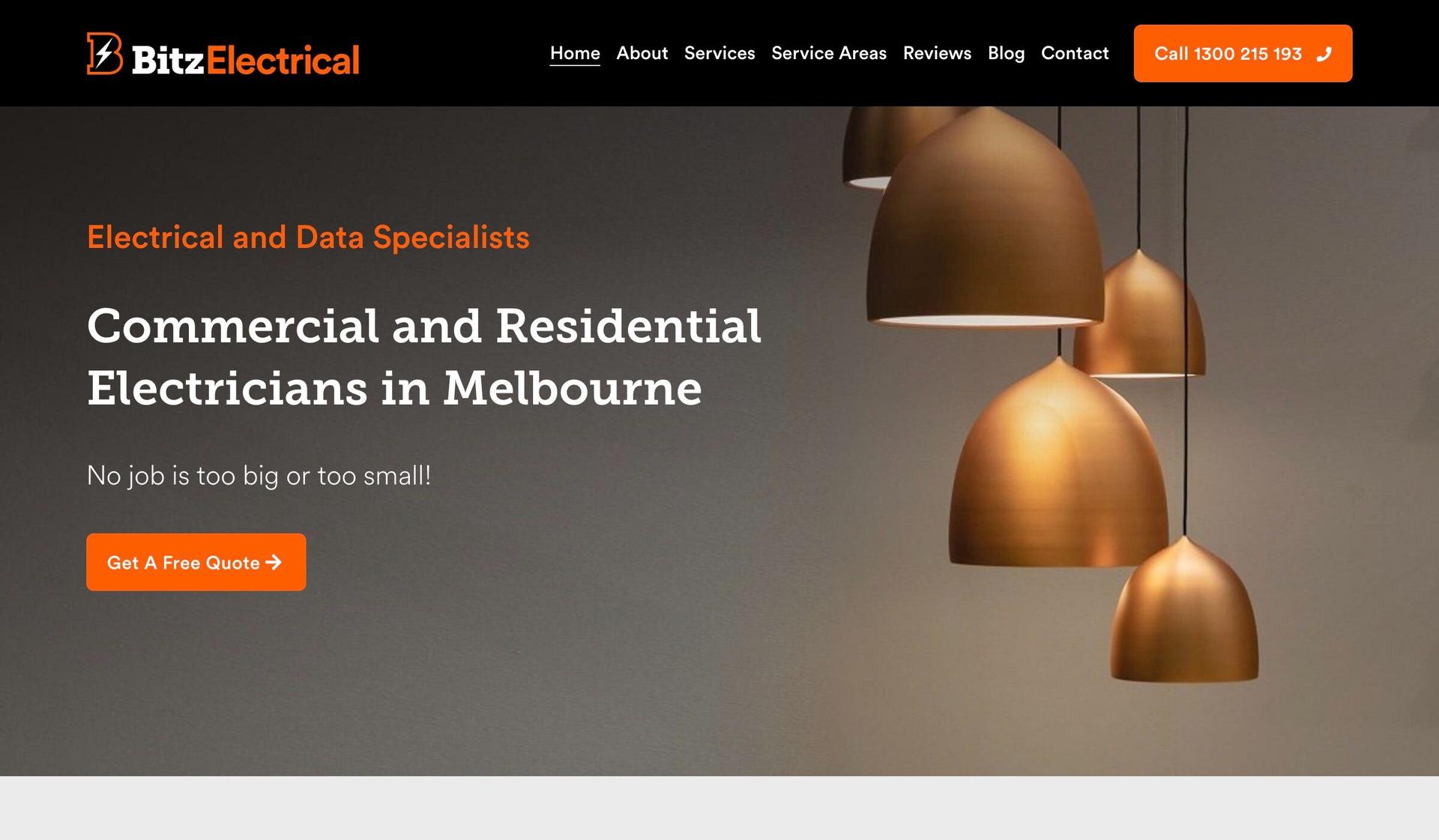Bitz Electrical-electrician websites