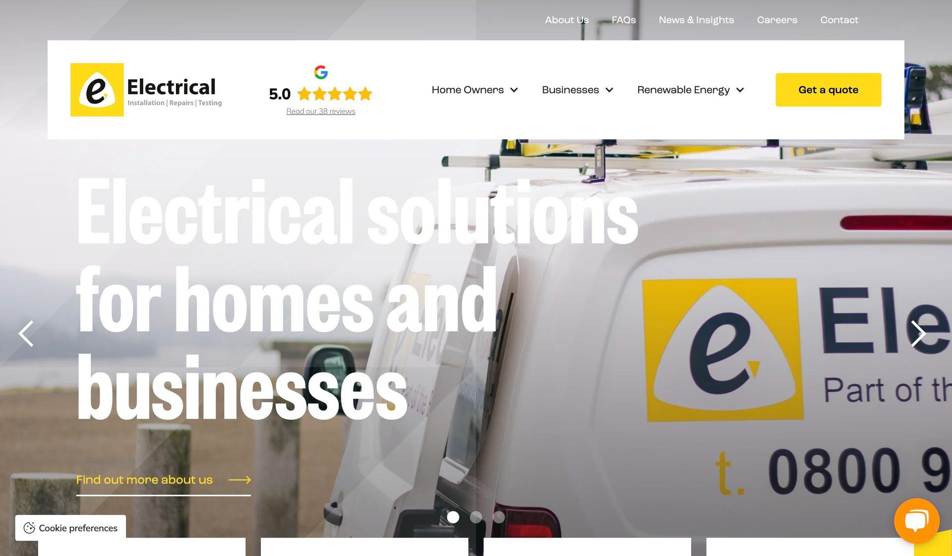E-Electrical Ltd-electrician websites