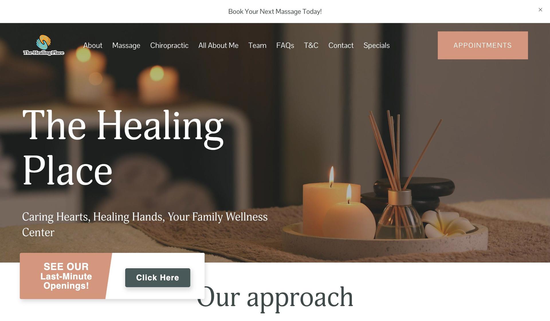 The Healing Place SC-esthetician websites
