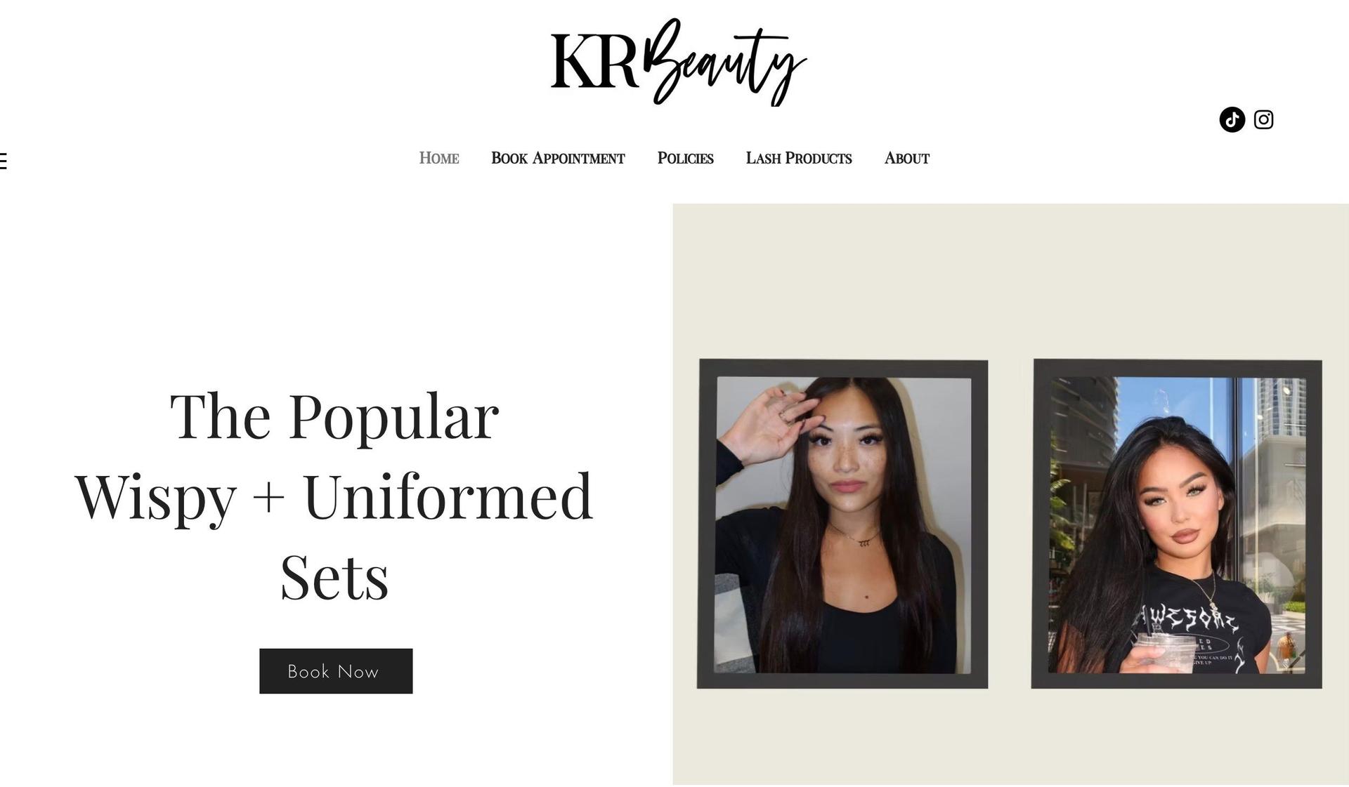 KR Beauty HI-esthetician websites