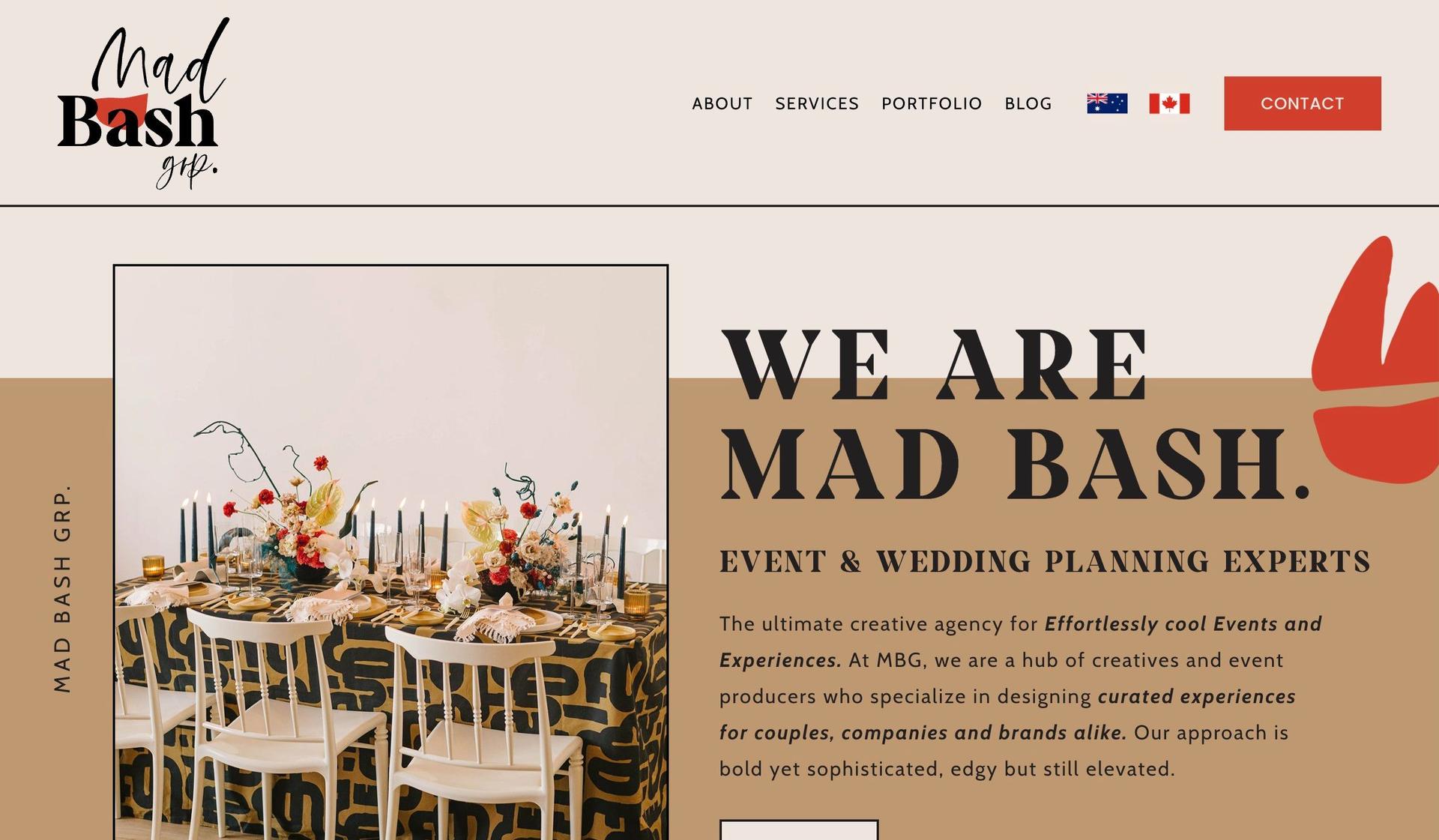 Mad Bash-event planner websites