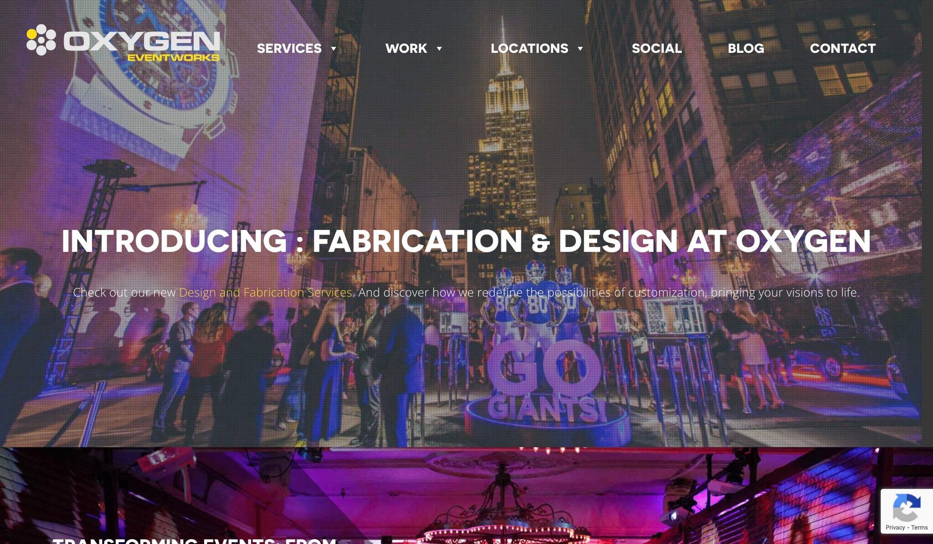 Oxygen Eventworks-event planner websites