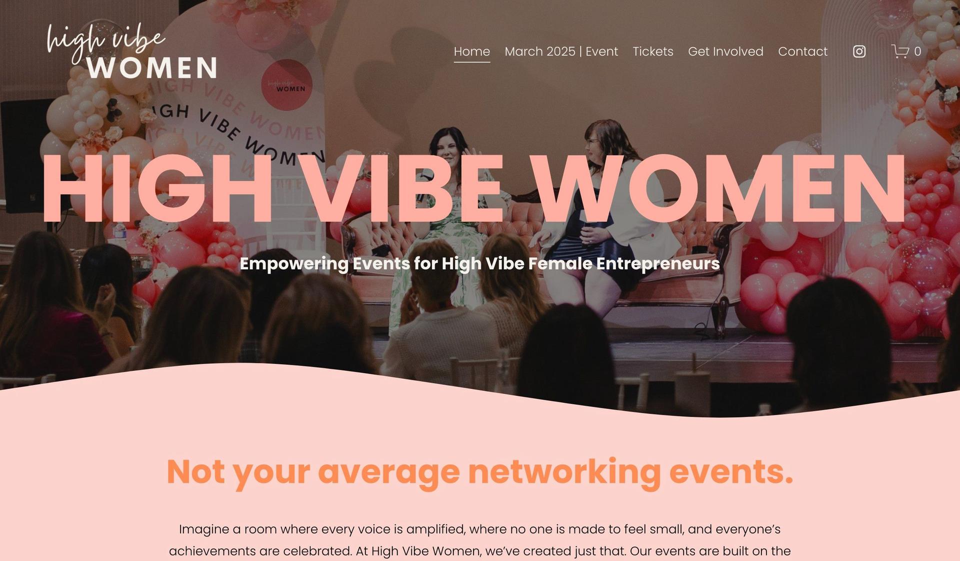 High Vibe Women-event websites