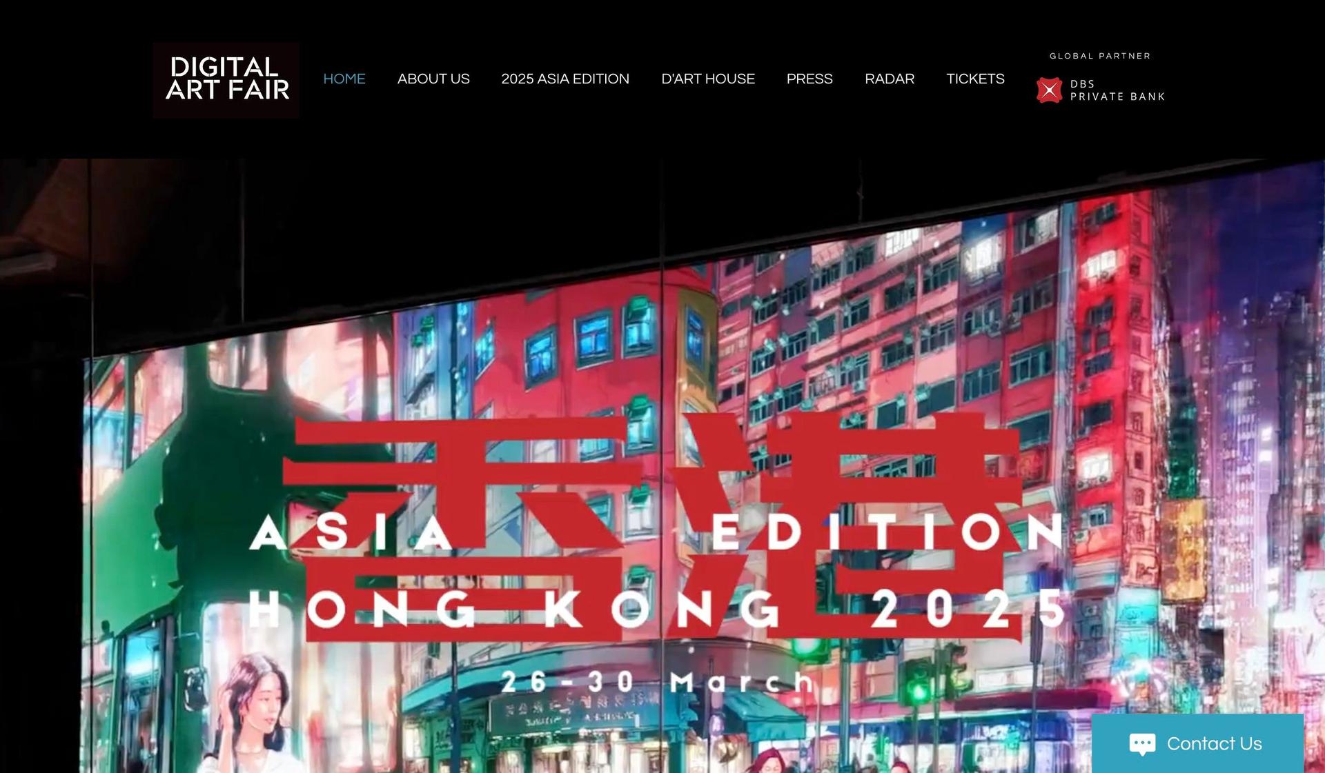 Digital Art Fair-event websites