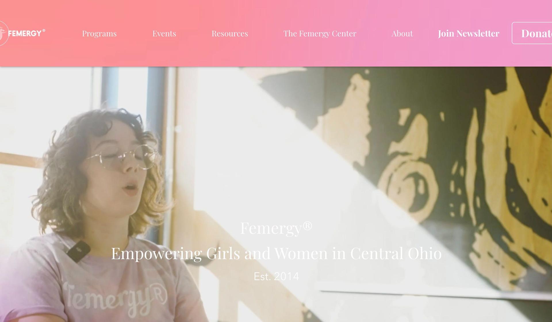 Femergy-event websites