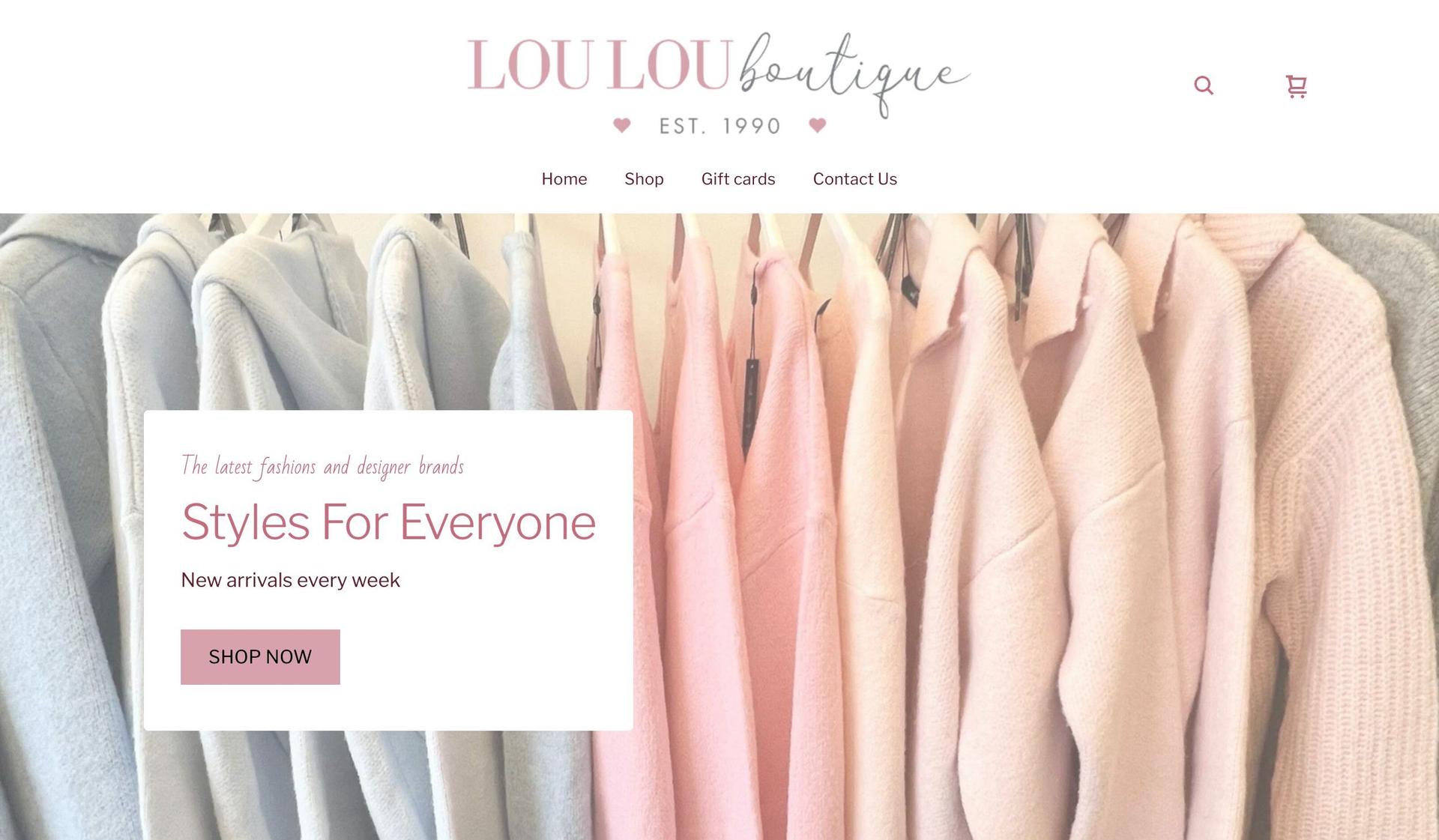 Loulous Boutique-fashion websites