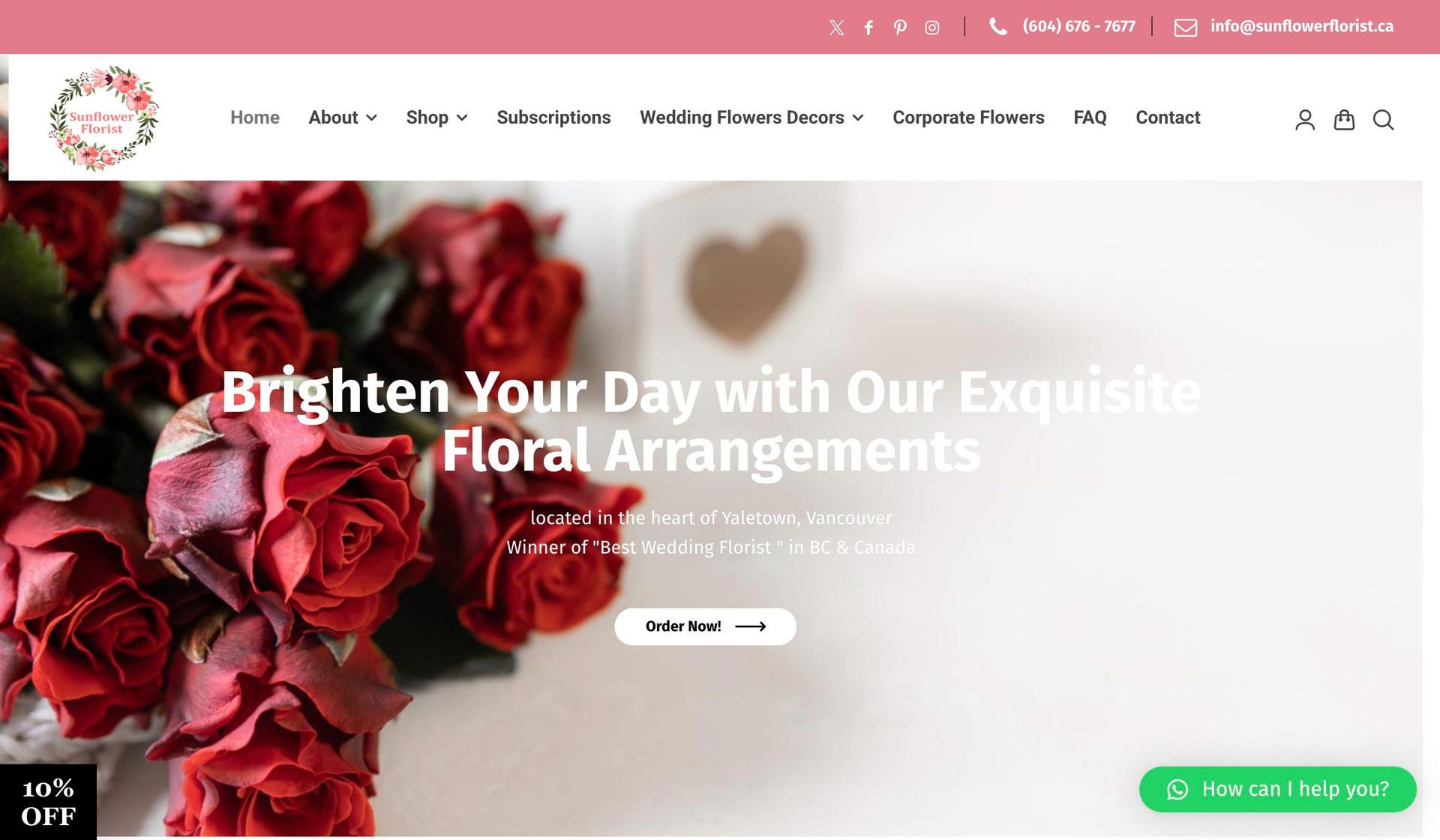 Sunflower Florist-florist flower shop websites