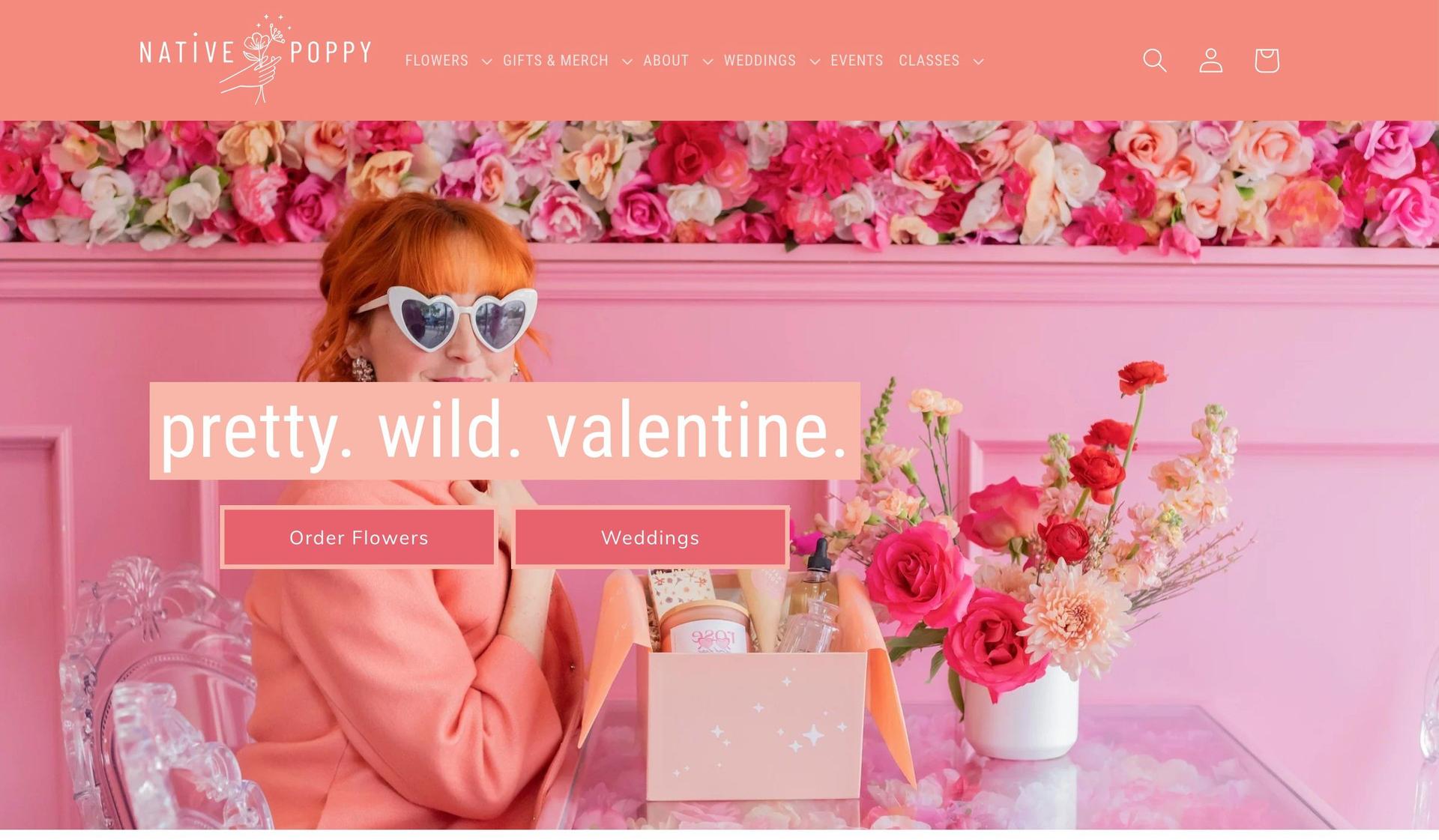 Native Poppy-florist flower shop websites
