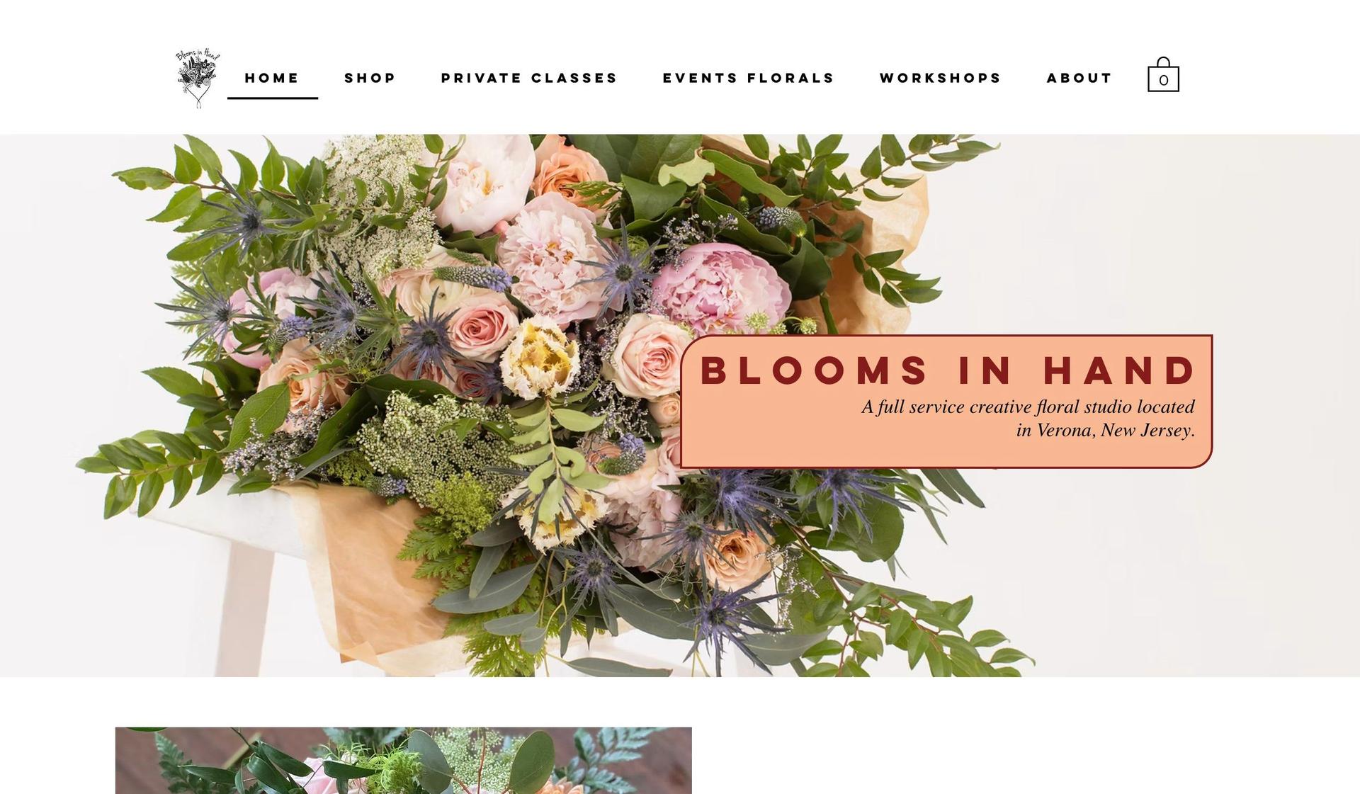 Blooms in Hand-florist flower shop websites