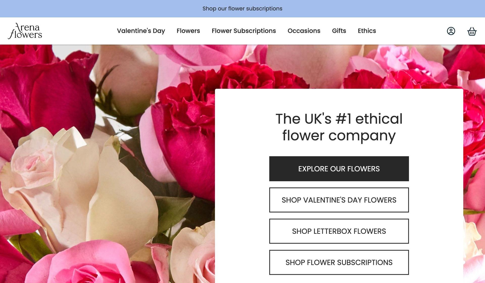 Arena Flowers-florist flower shop websites