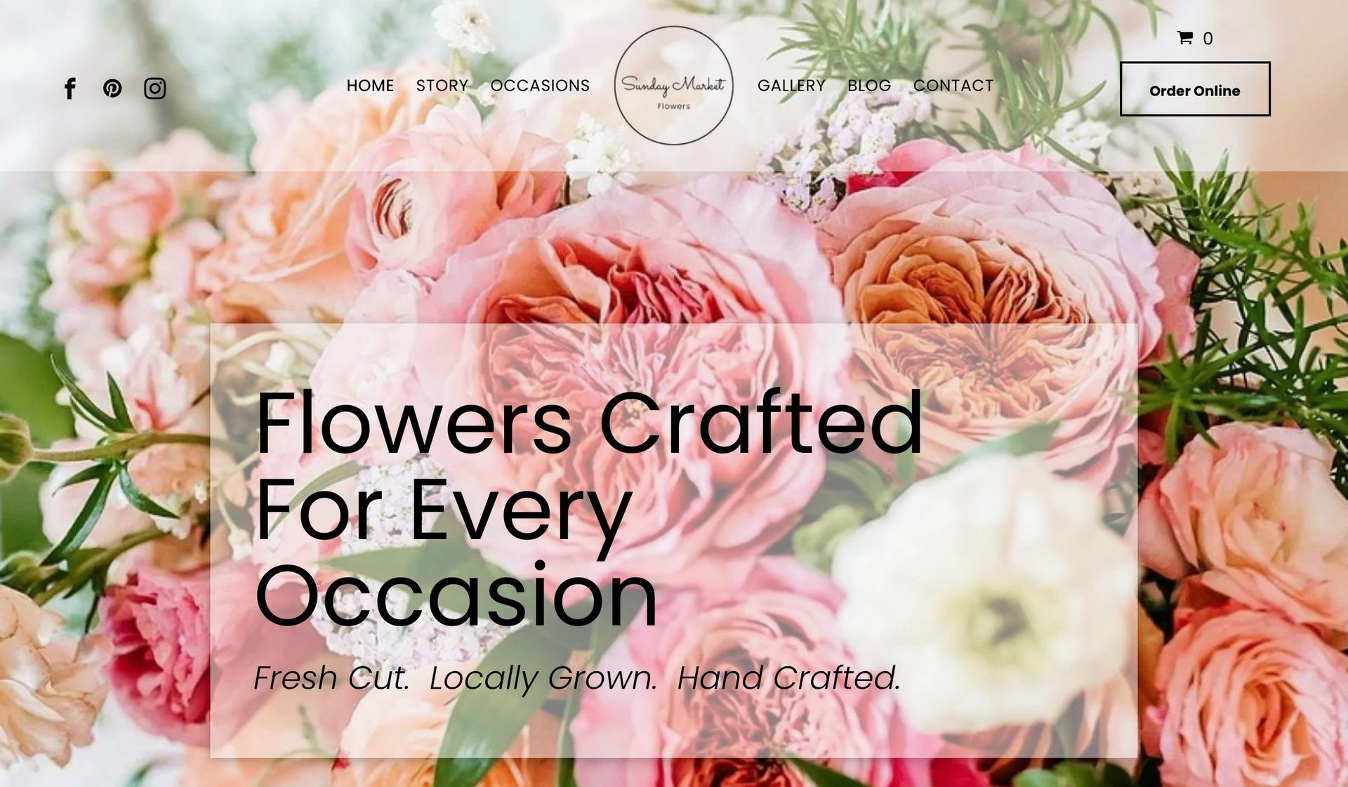 Sunday Market Flowers-florist flower shop websites