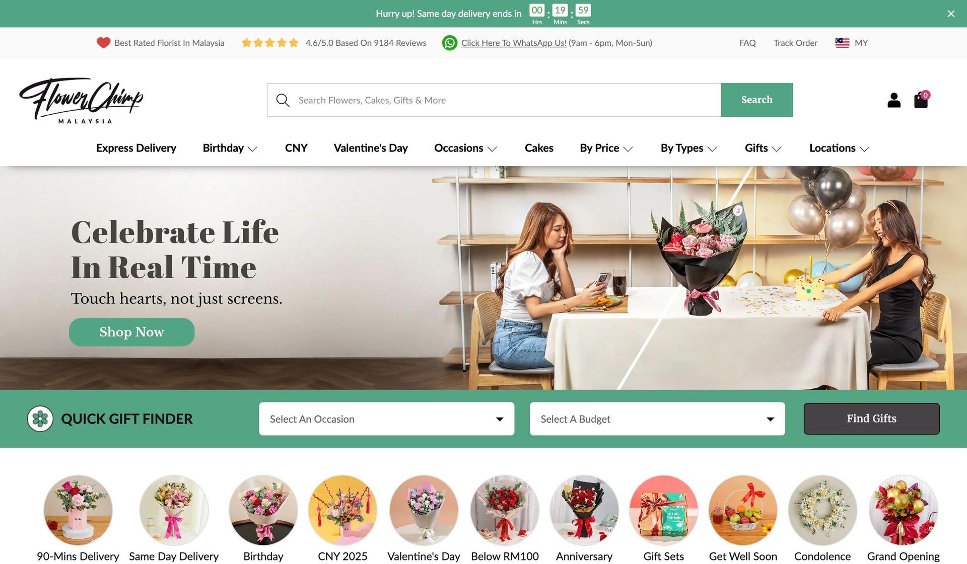 Flower Chimp-florist flower shop websites