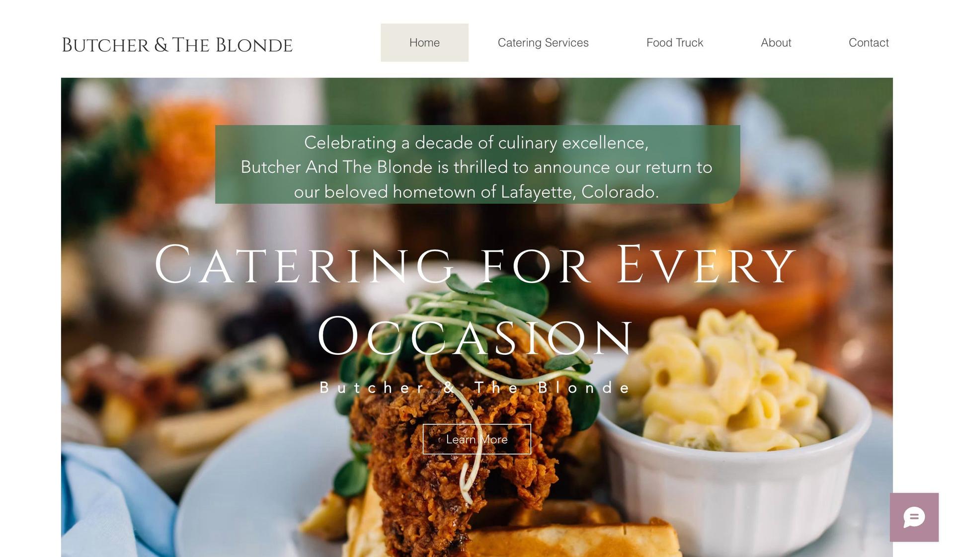 Butcher and the Blonde-food truck websites