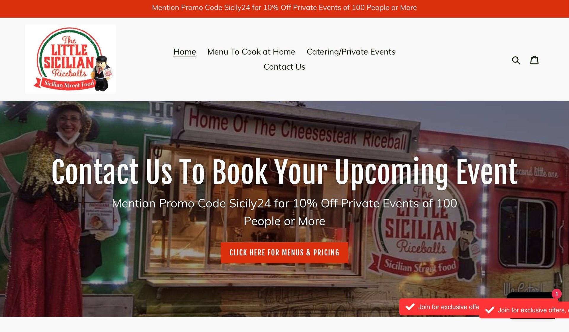 The Little Sicilian-food truck websites