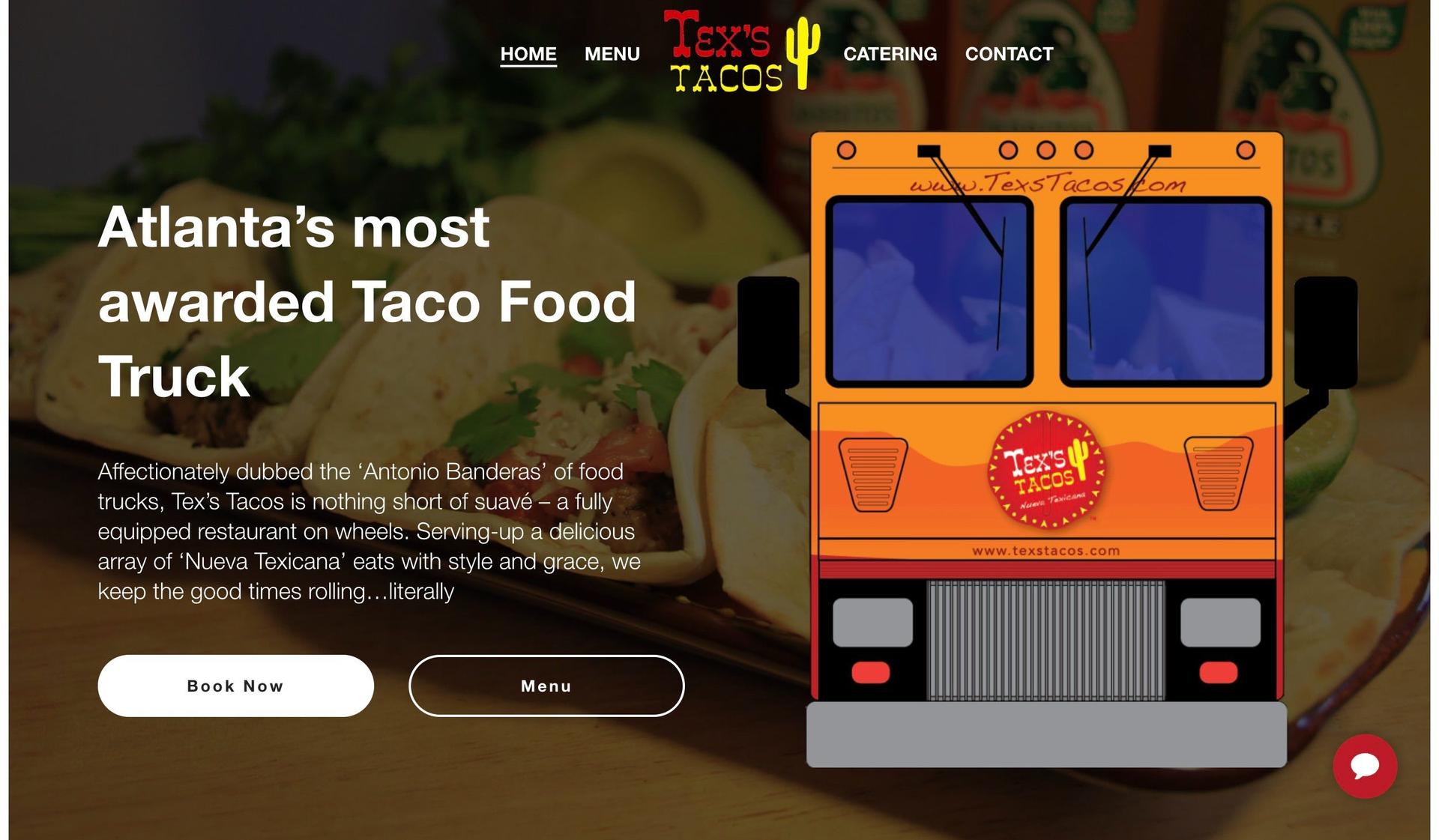 Tex's Tacos-food truck websites