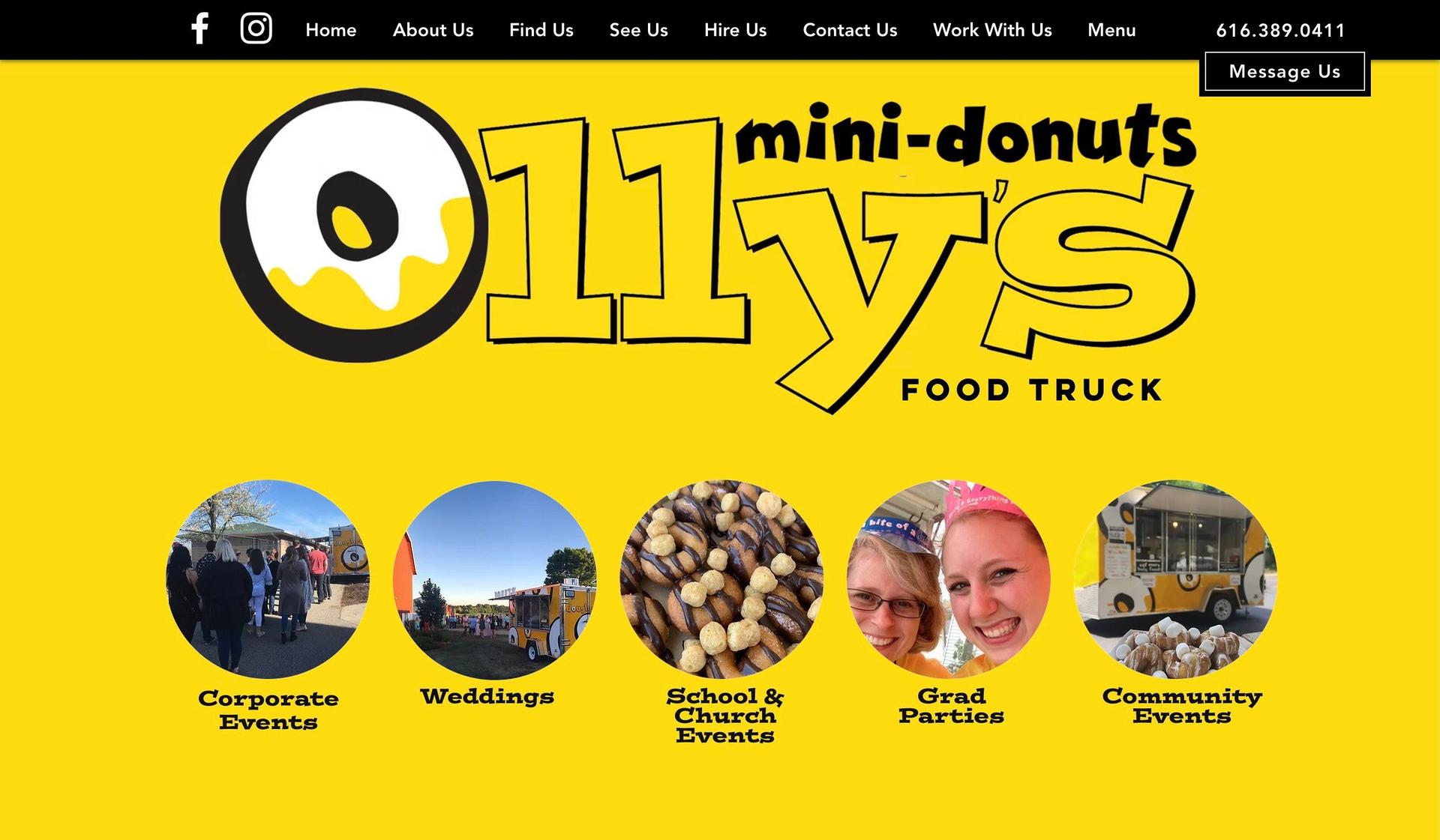 Olly's Donuts-food truck websites