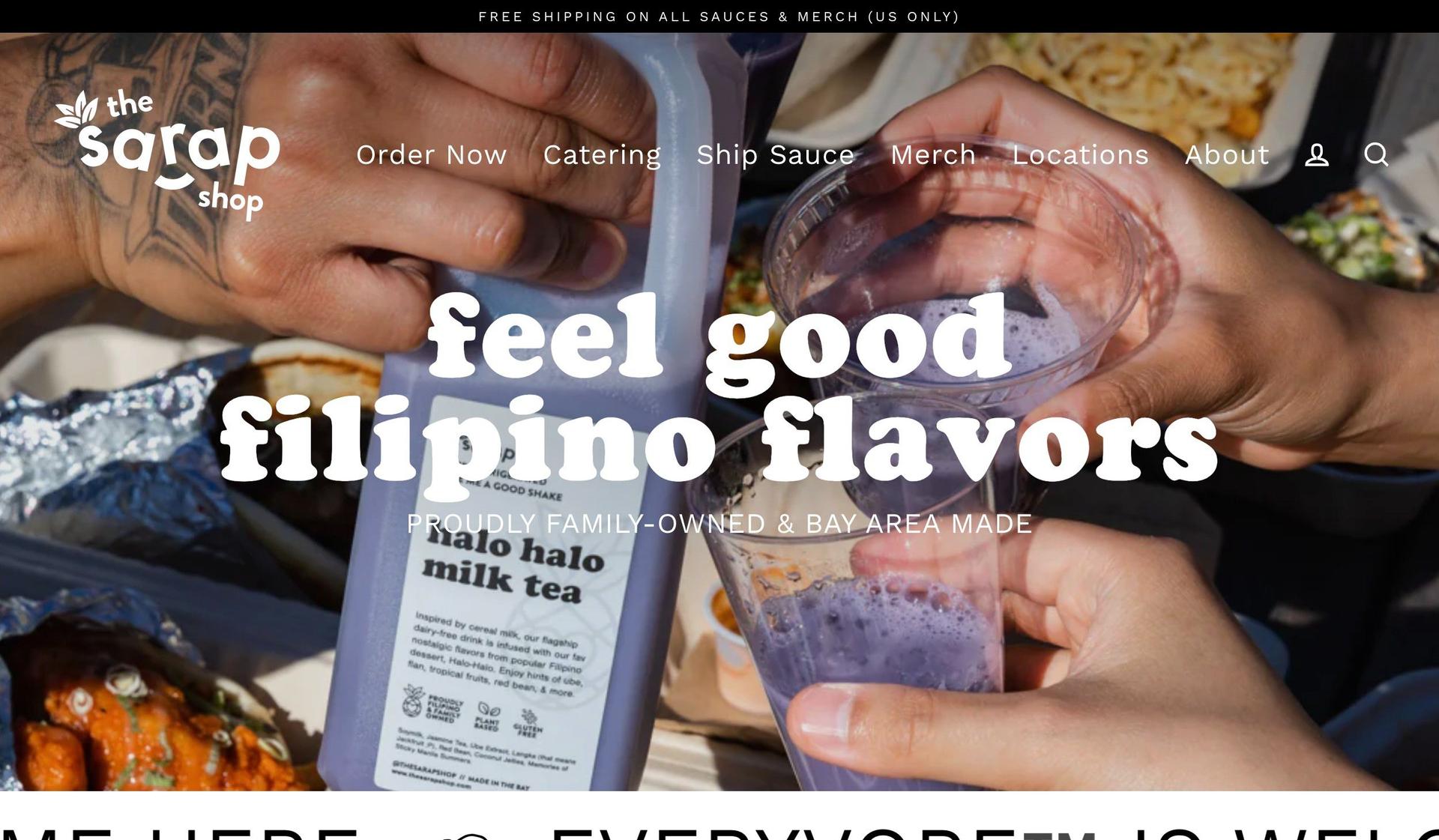 The Sarap Shop-food website examples