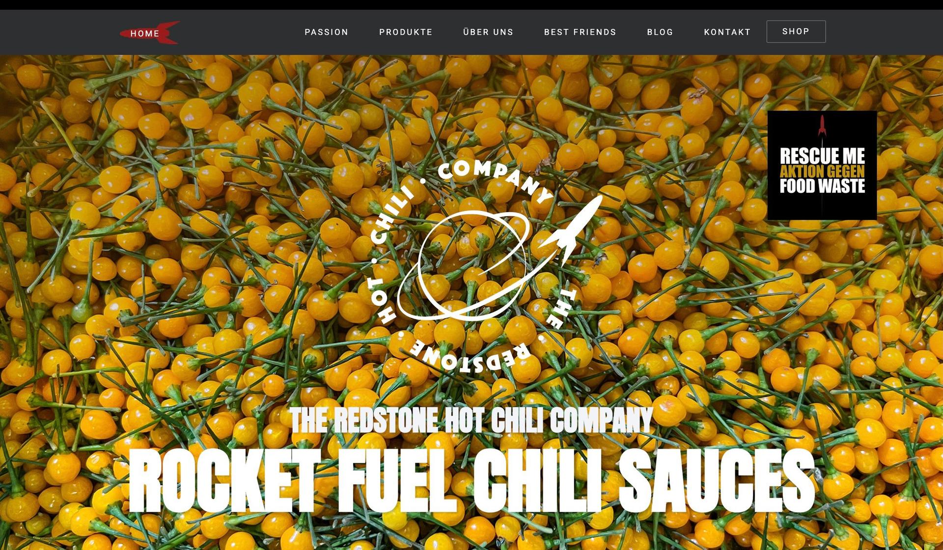Redstone Chili-food website examples