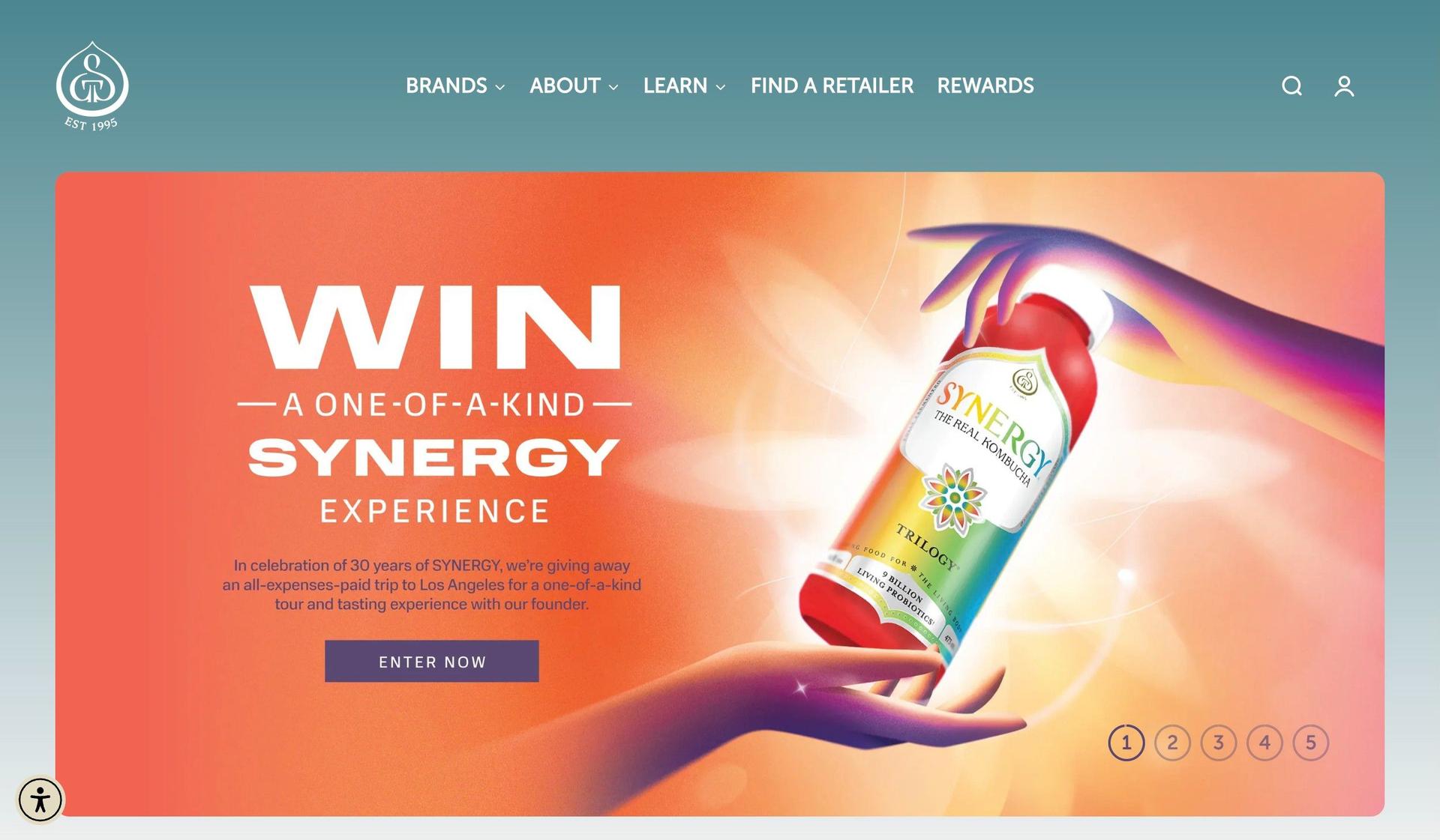 GT's Living Foods-food website examples