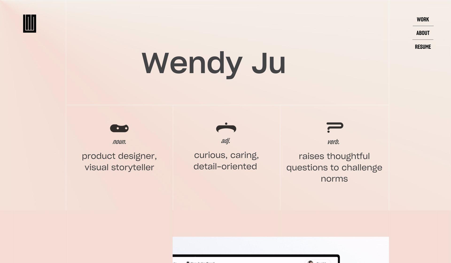 Wenxin Wendy Ju-minimalist websites