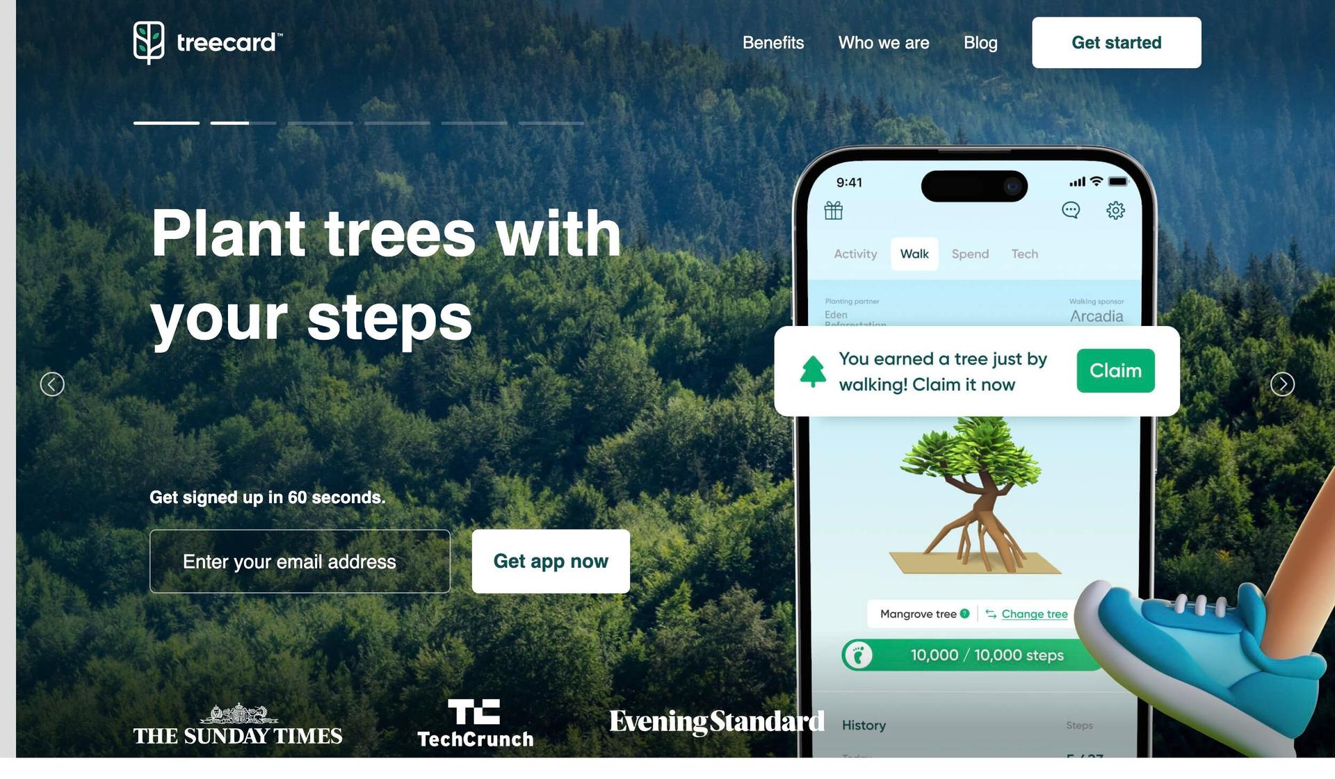 Treecard-green websites