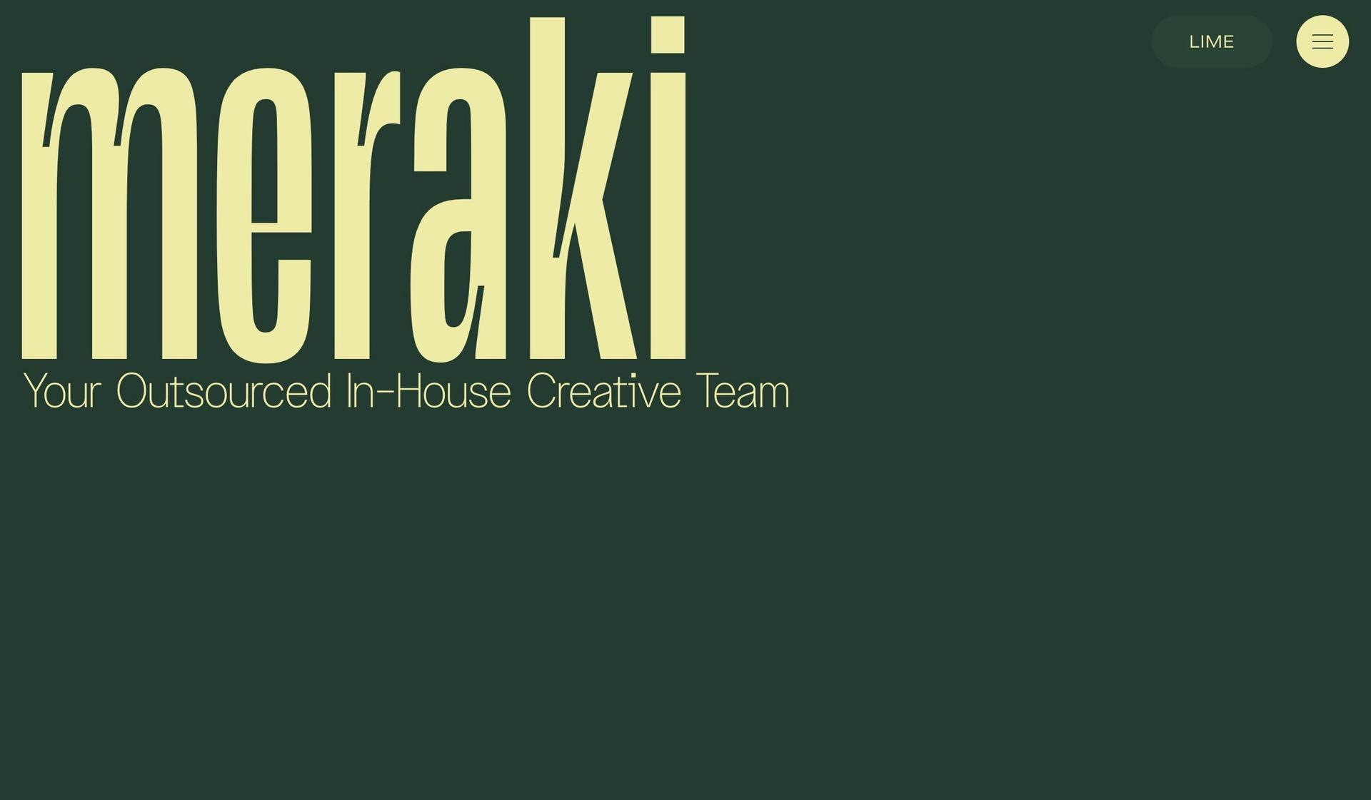 Meraki Narrative-green websites
