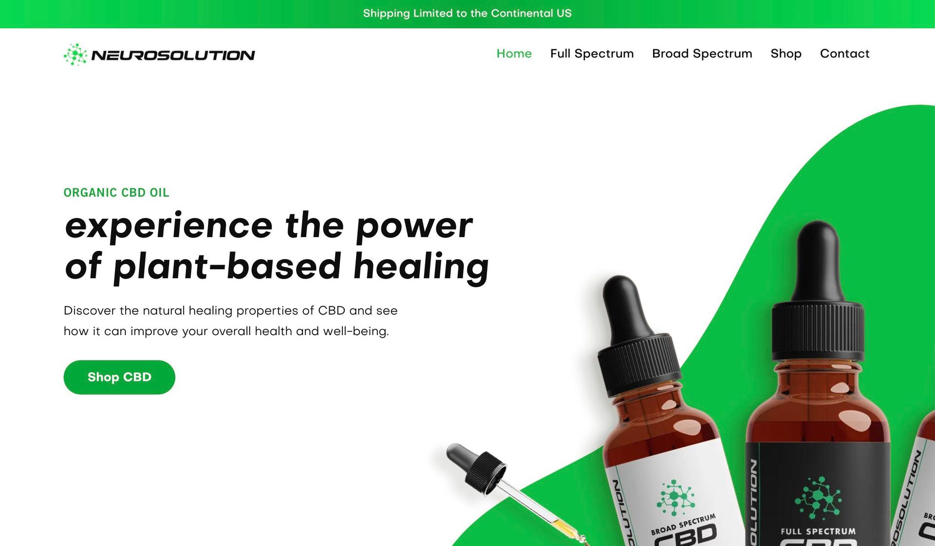 NeuroSolution CBD-green websites