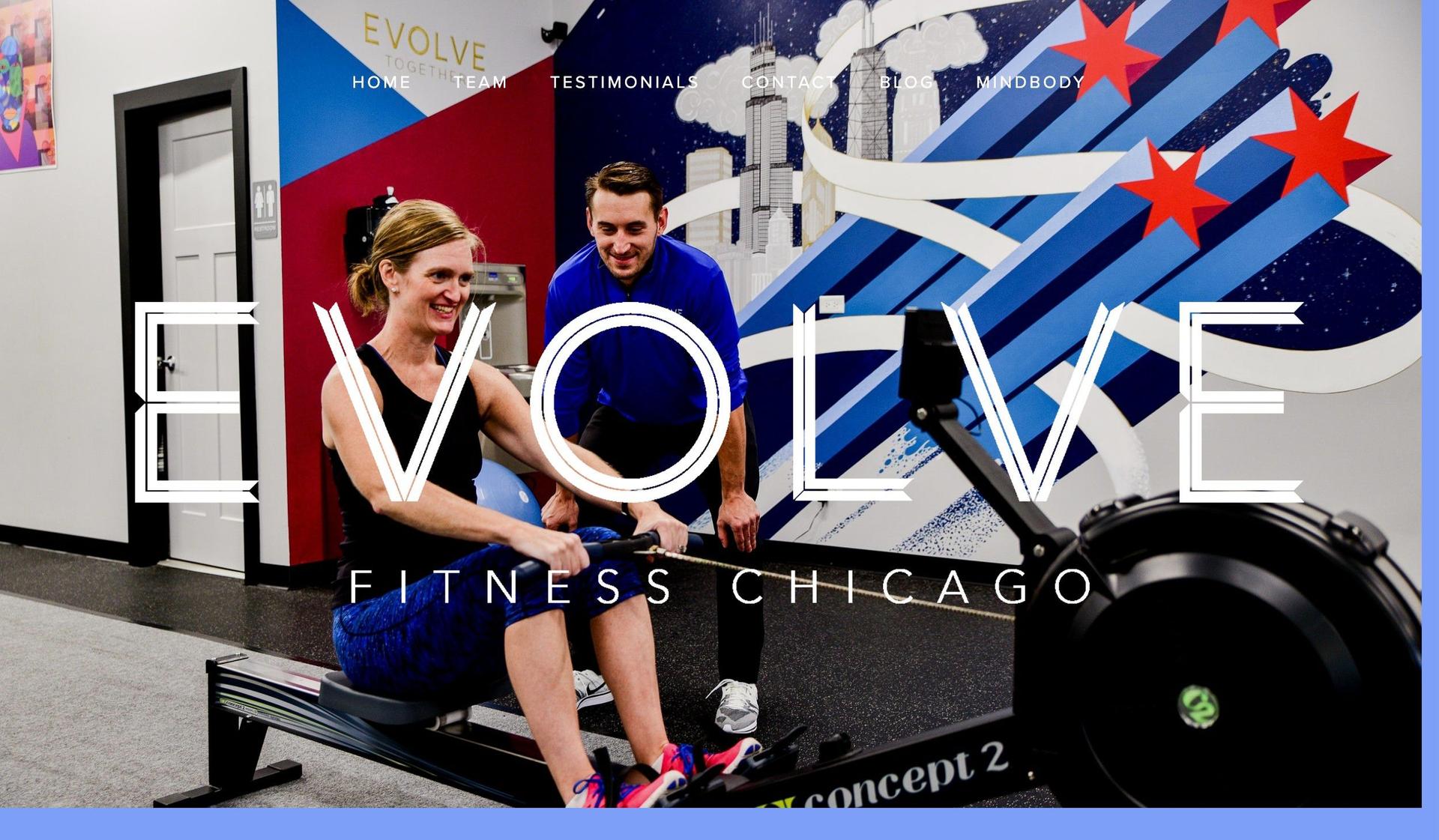 Evolve Fitness Chicago-gym website design