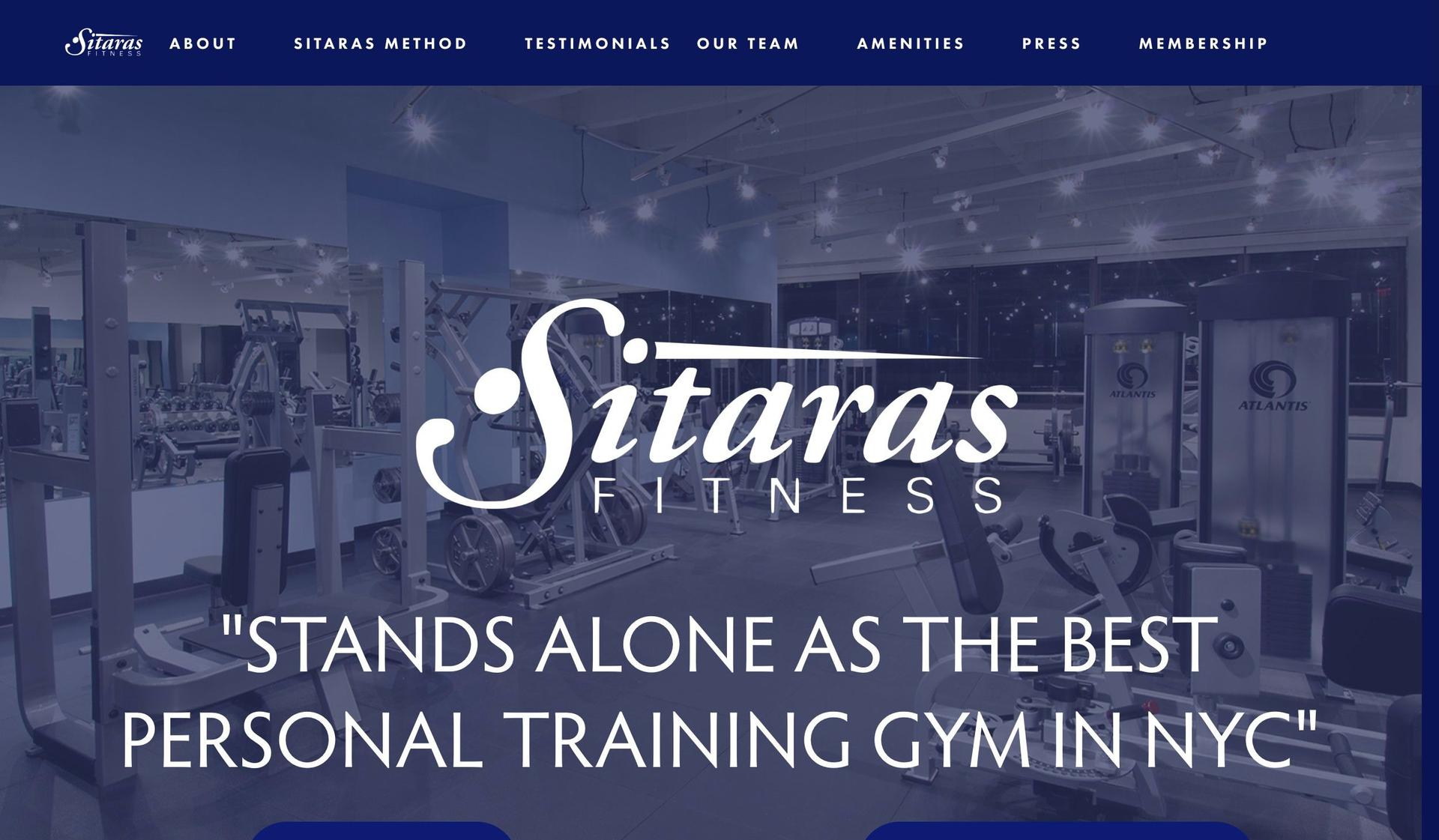 Sitaras Inc-gym website design